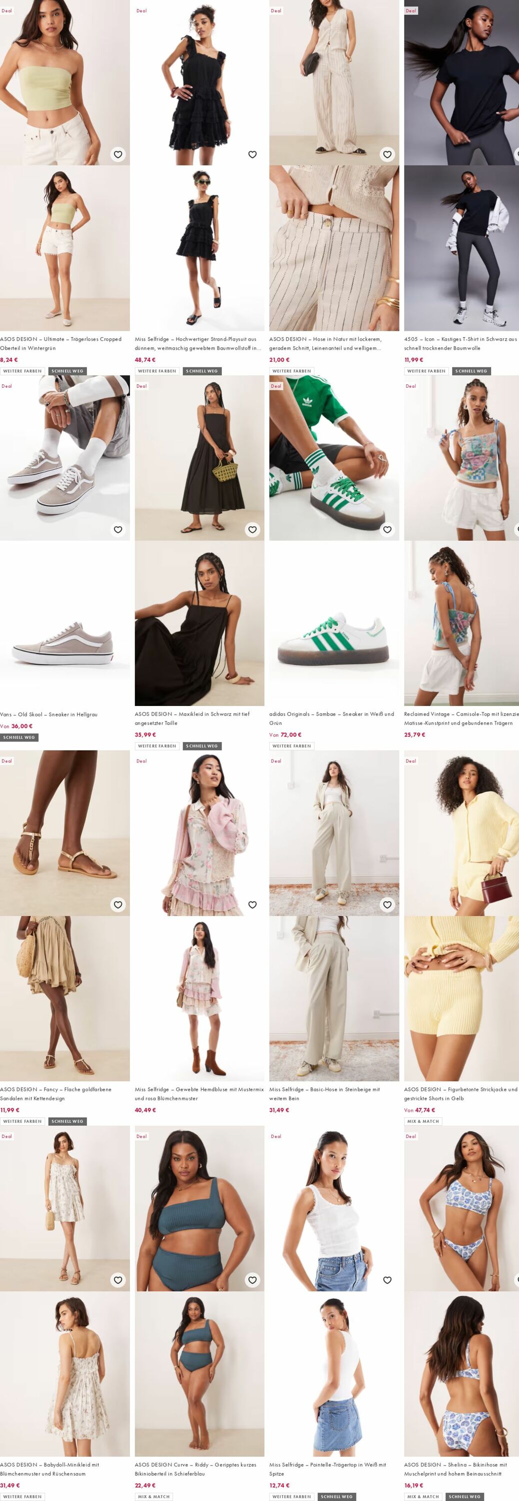 Prospekt Asos 04.08.2025 - 13.08.2025