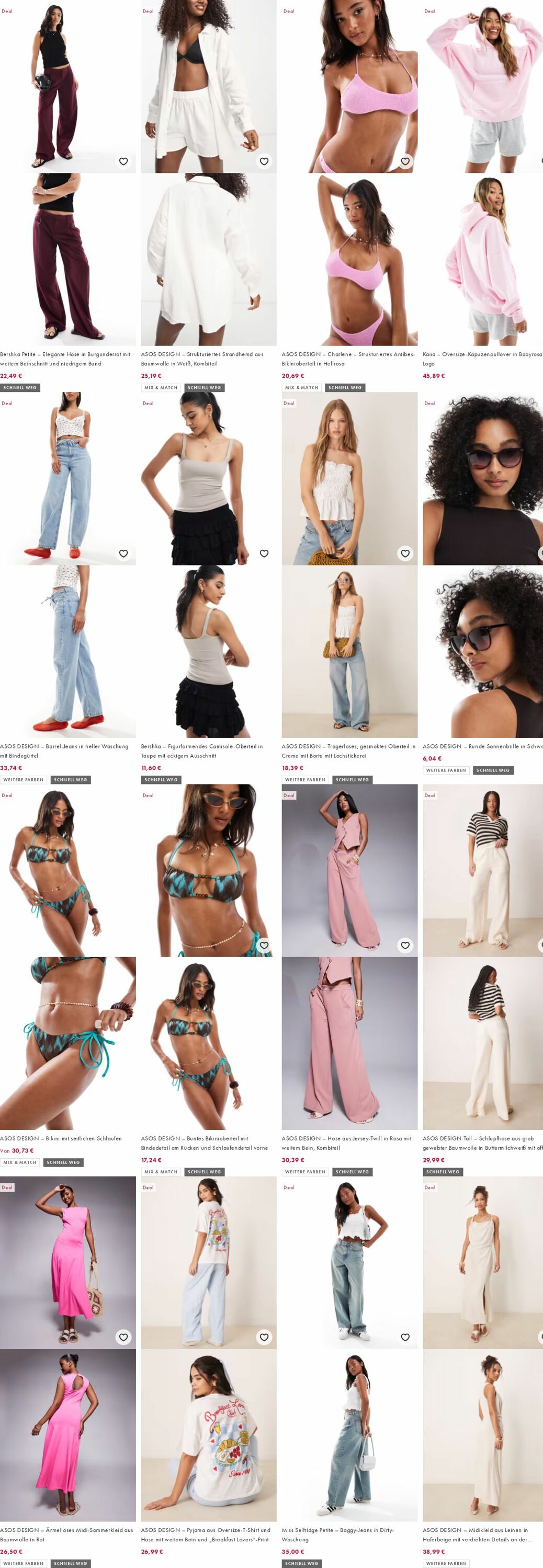 Prospekt Asos 04.08.2025 - 13.08.2025