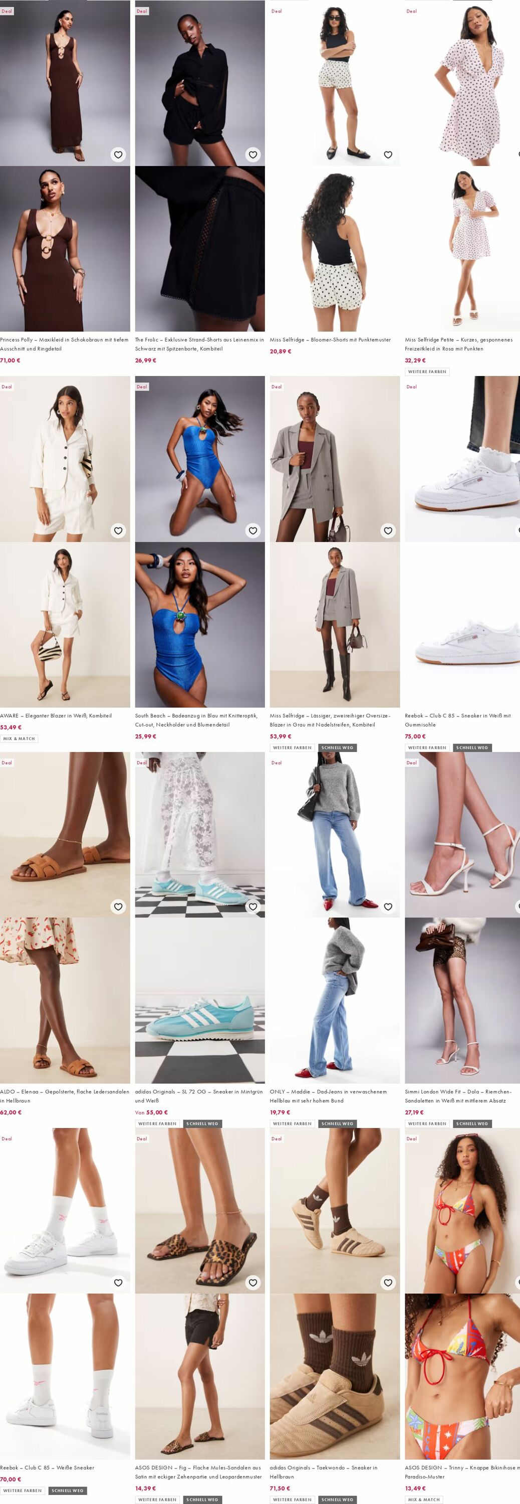 Prospekt Asos 04.08.2025 - 13.08.2025