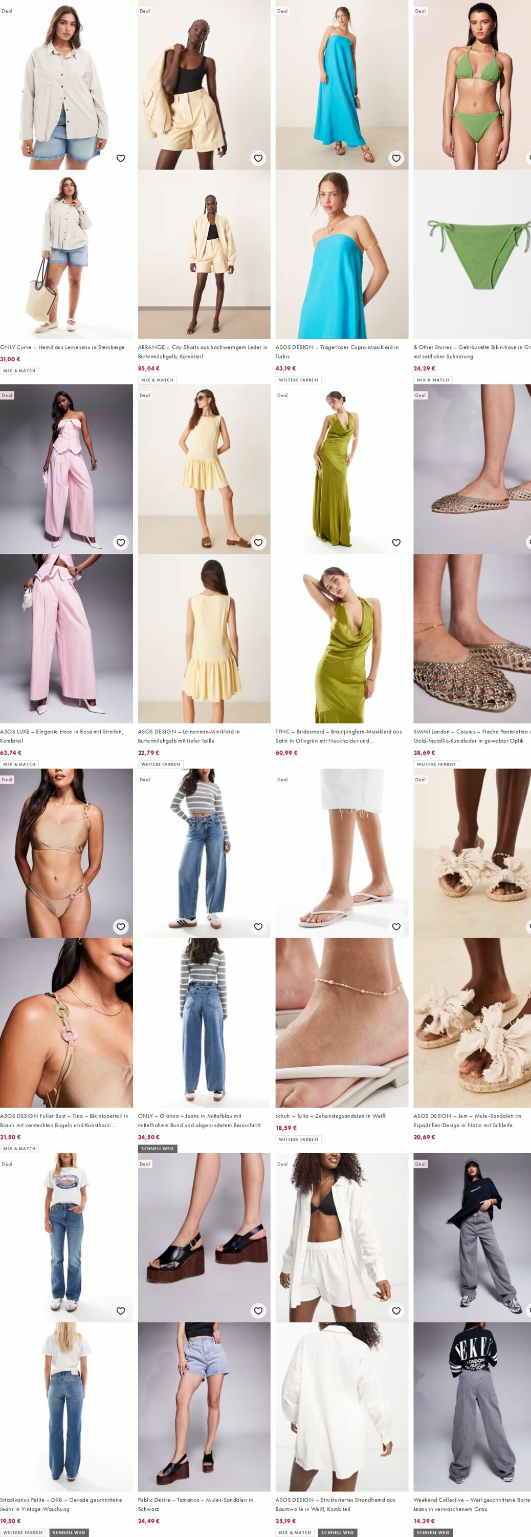Prospekt Asos 25.08.2025 - 03.09.2025