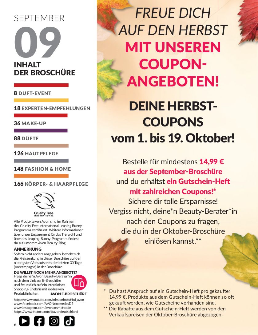 Prospekt Avon 01.09.2025 - 15.09.2025