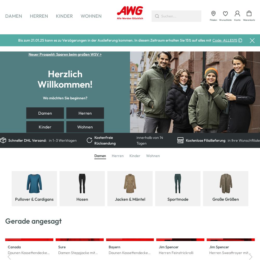 AWG Mode Wöchentliche Prospekte