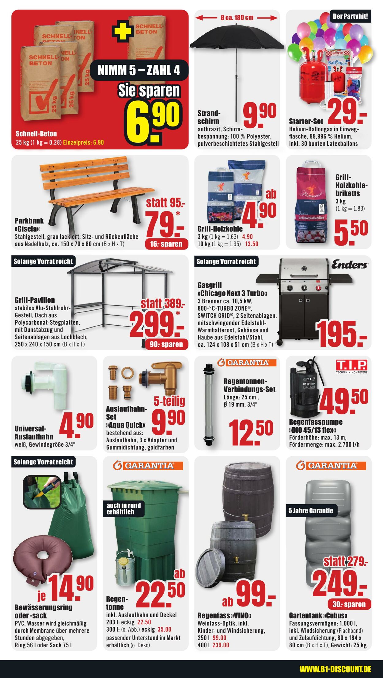 Prospekt B1 Discount Baumarkt 03.08.2024 - 09.08.2024