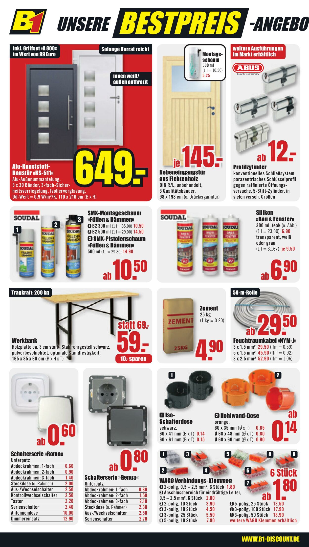 Prospekt B1 Discount Baumarkt 02.11.2024 - 08.11.2024