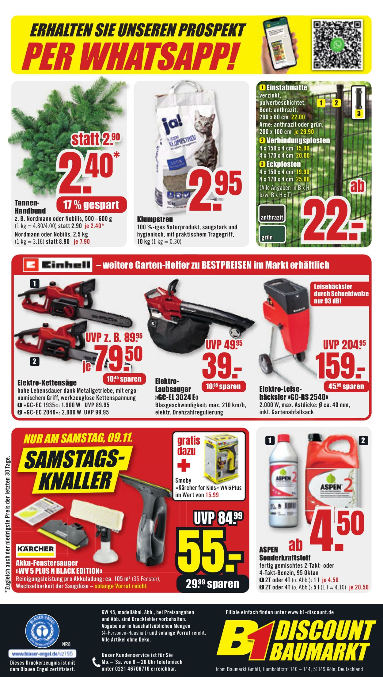 Prospekt B1 Discount Baumarkt 02.11.2024 - 08.11.2024