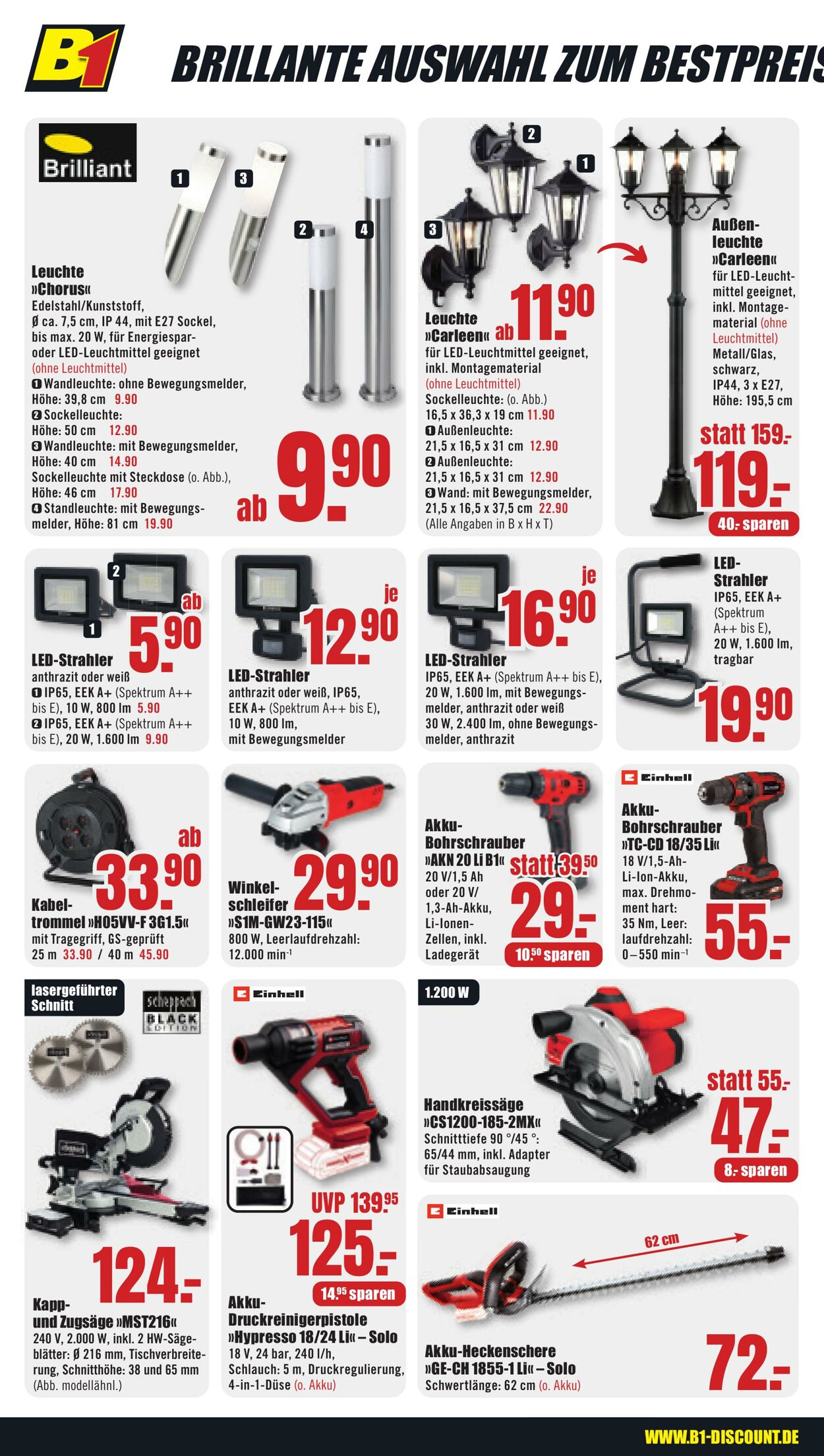 Prospekt B1 Discount Baumarkt 21.09.2024 - 27.09.2024