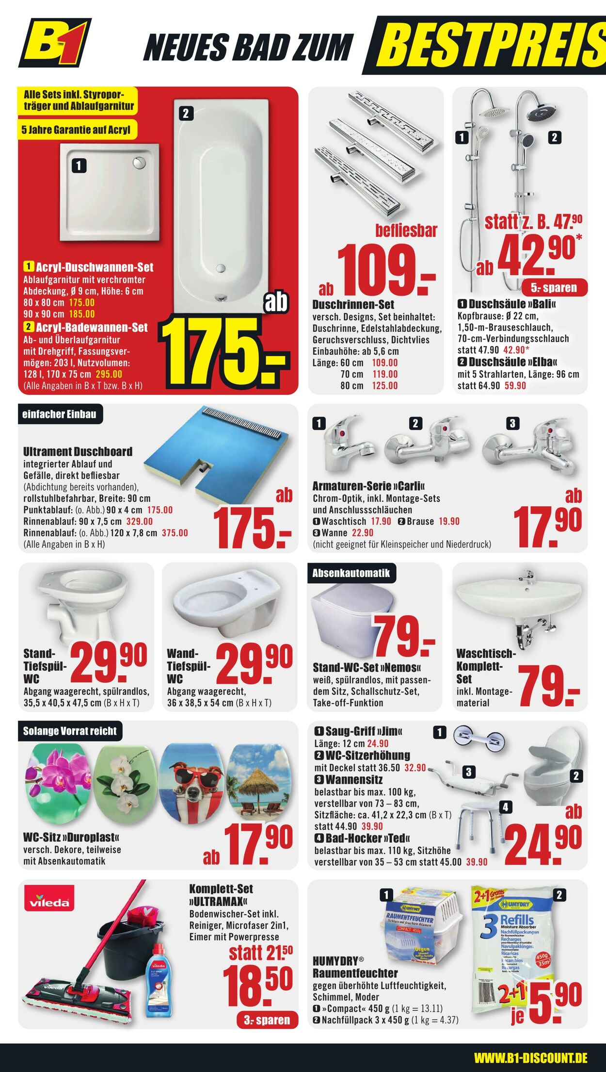 Prospekt B1 Discount Baumarkt 09.11.2024 - 15.11.2024