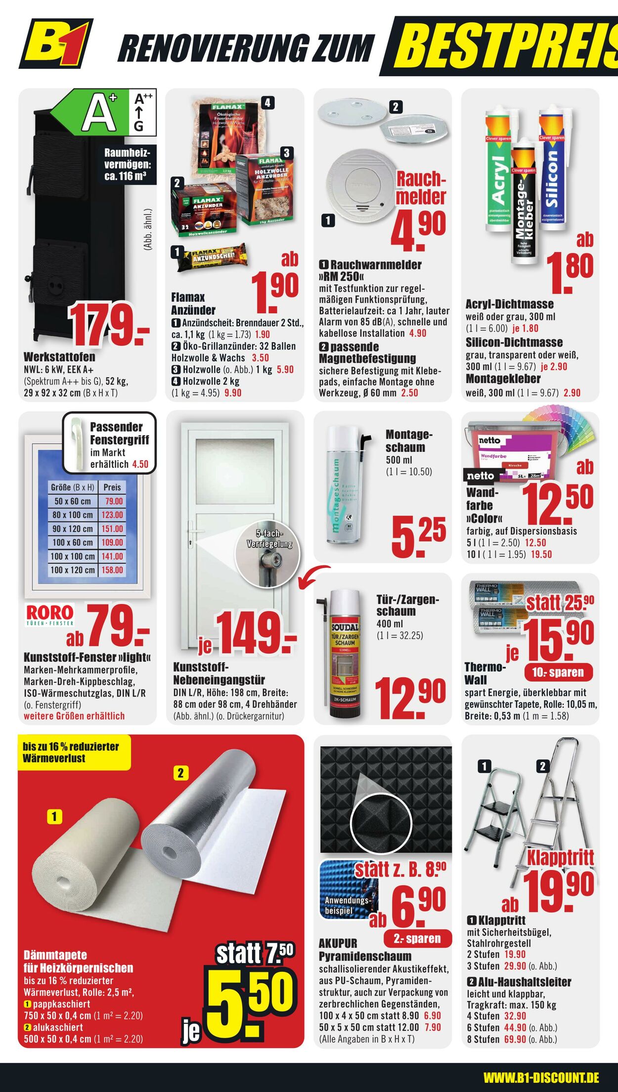 Prospekt B1 Discount Baumarkt 09.11.2024 - 15.11.2024