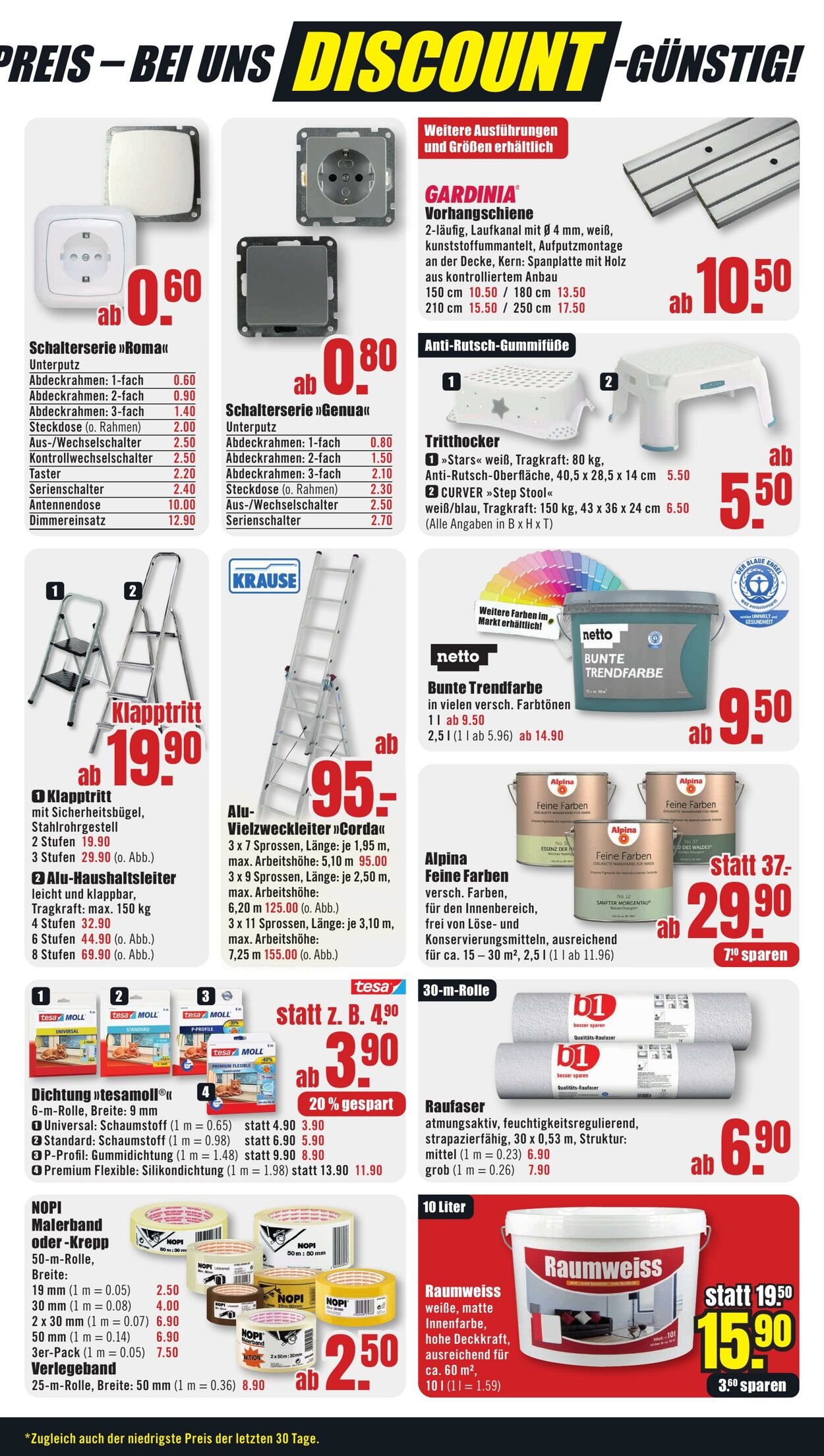 Prospekt B1 Discount Baumarkt 05.10.2024 - 11.10.2024