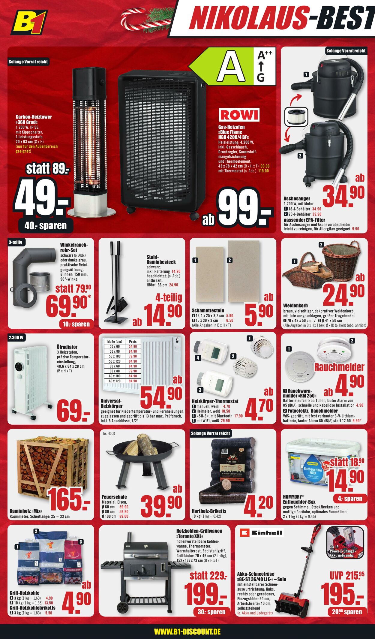 Prospekt B1 Discount Baumarkt 30.11.2024 - 06.12.2024