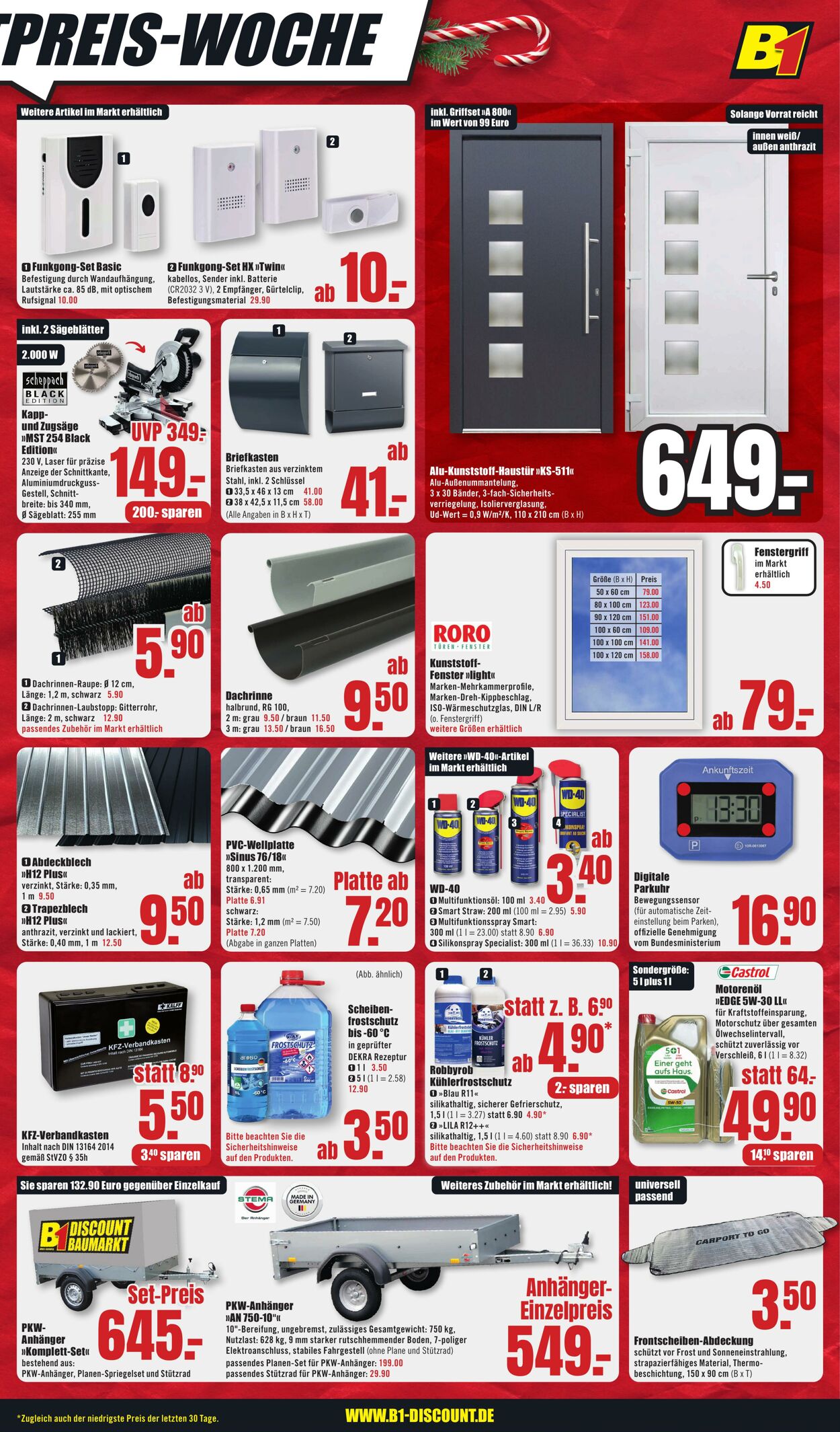 Prospekt B1 Discount Baumarkt 30.11.2024 - 06.12.2024