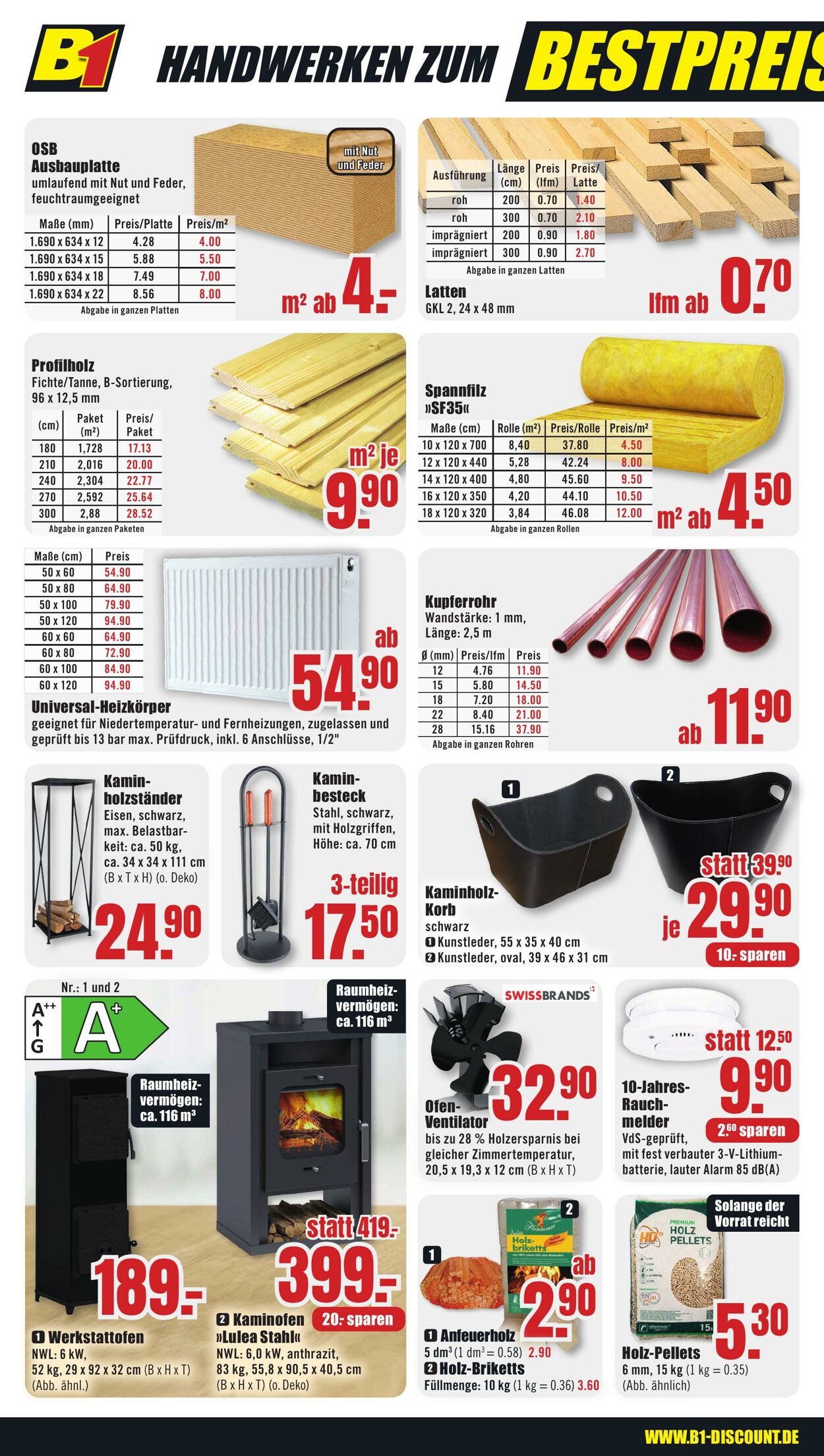 Prospekt B1 Discount Baumarkt 23.11.2024 - 29.11.2024