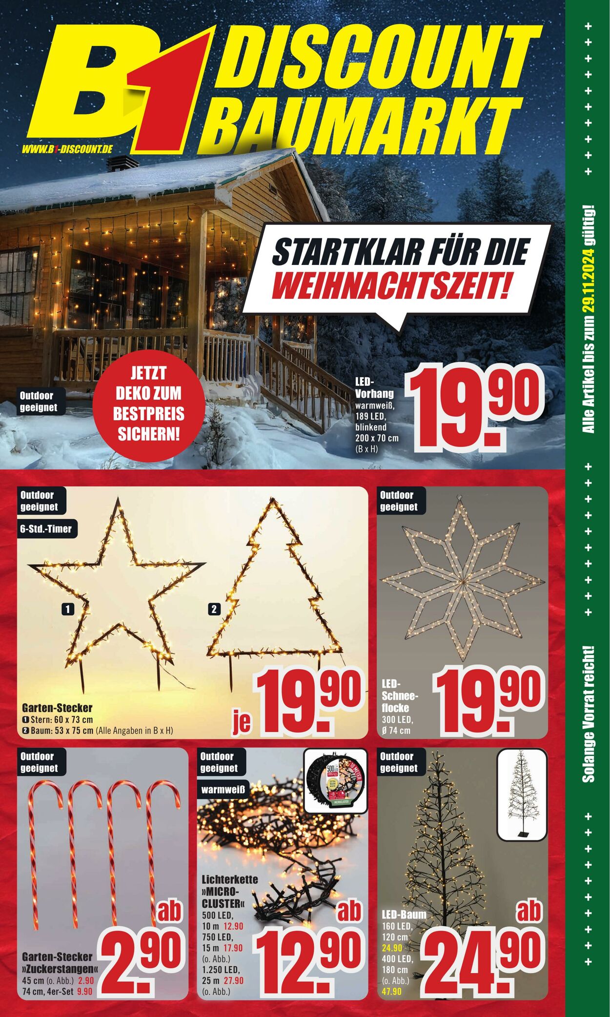 Prospekt B1 Discount Baumarkt 23.11.2024 - 29.11.2024