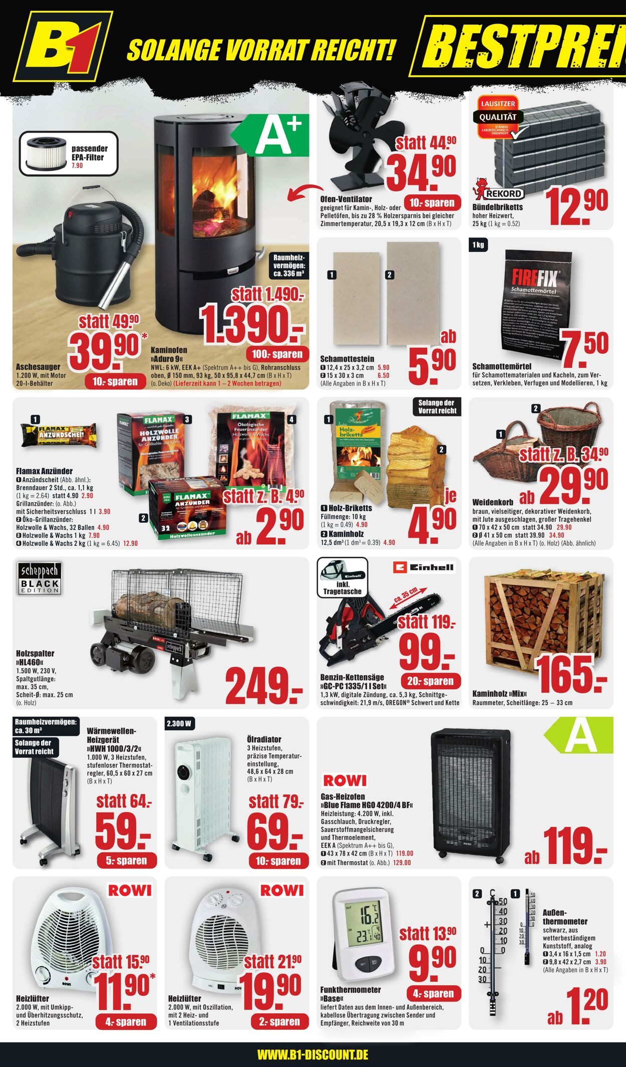 Prospekt B1 Discount Baumarkt 01.10.2024 - 04.10.2024