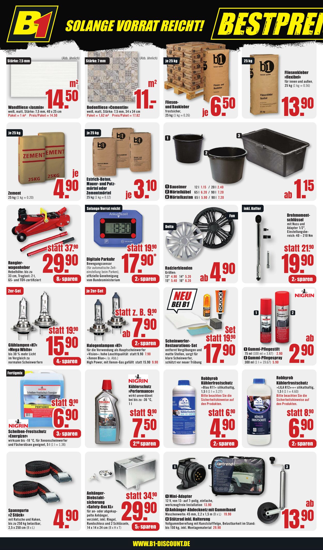 Prospekt B1 Discount Baumarkt 01.10.2024 - 04.10.2024