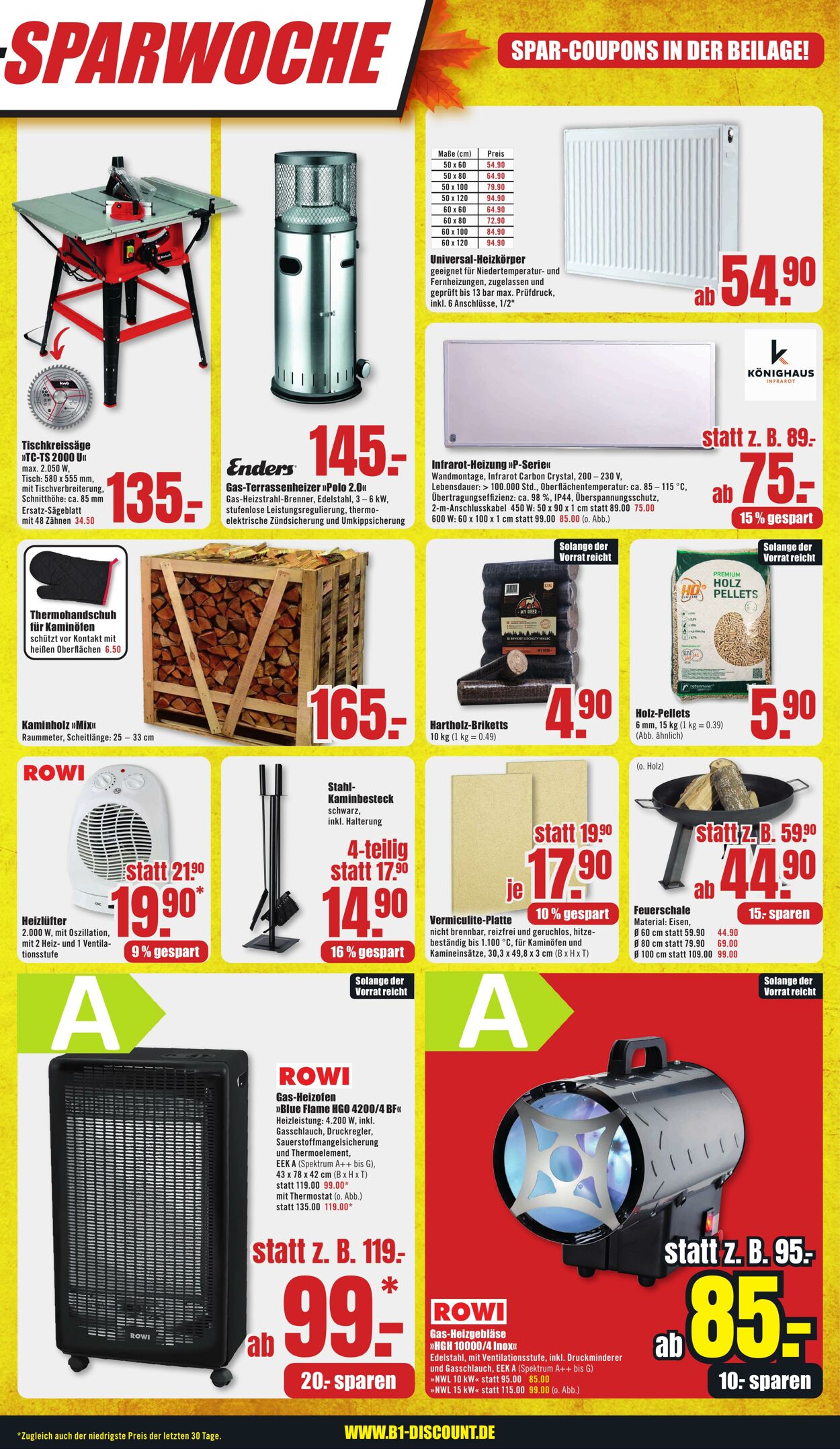 Prospekt B1 Discount Baumarkt 26.10.2024 - 01.11.2024