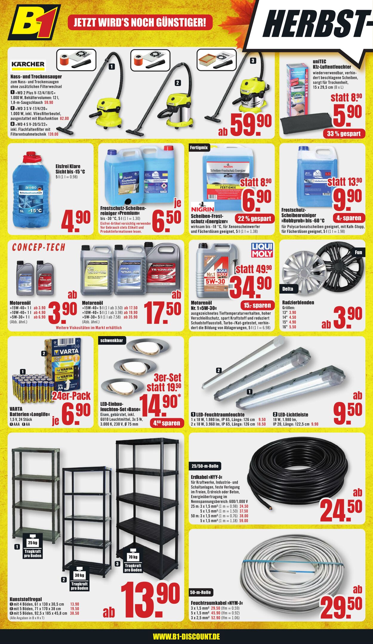 Prospekt B1 Discount Baumarkt 26.10.2024 - 01.11.2024