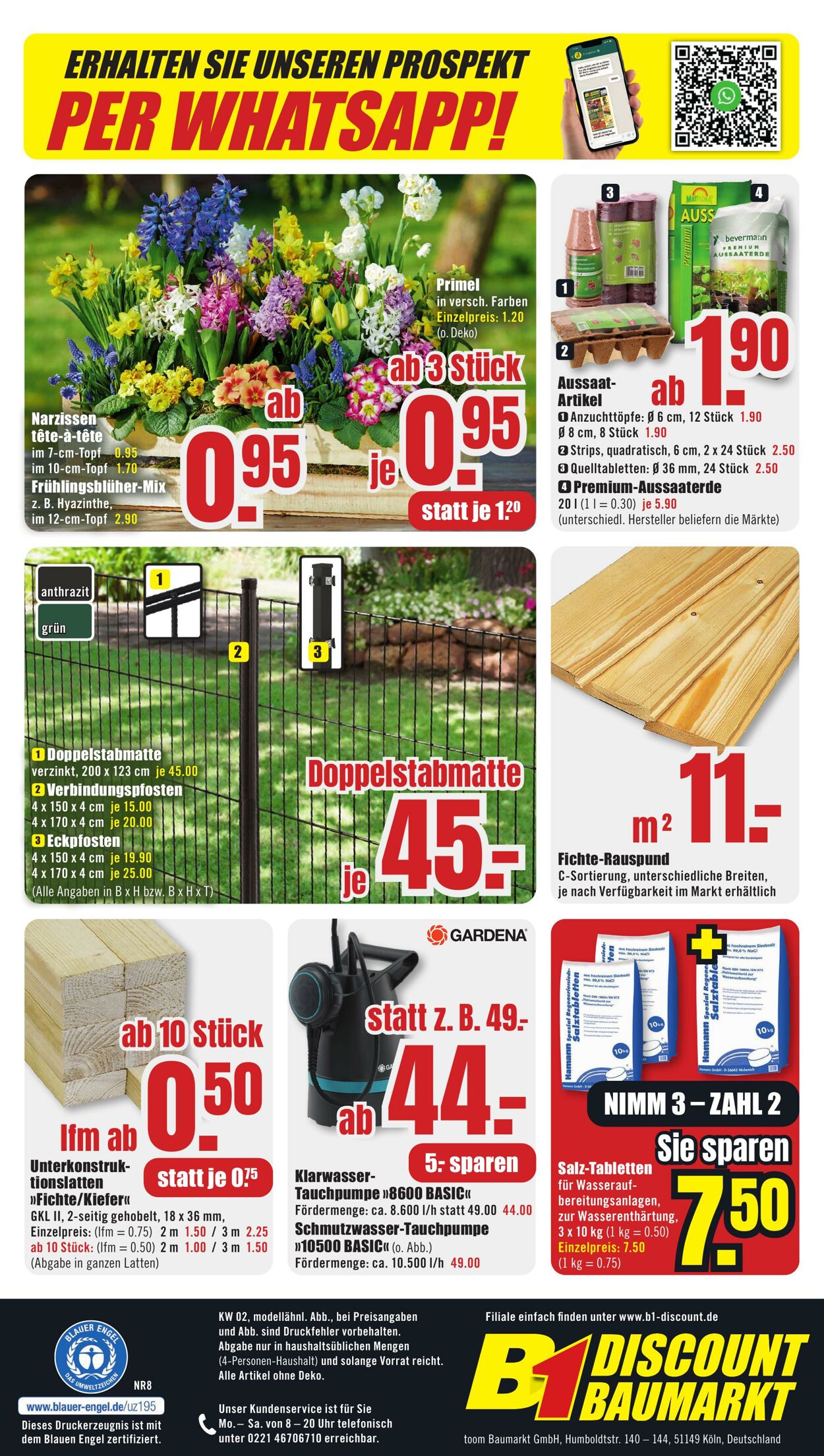 Prospekt B1 Discount Baumarkt 04.01.2025 - 10.01.2025