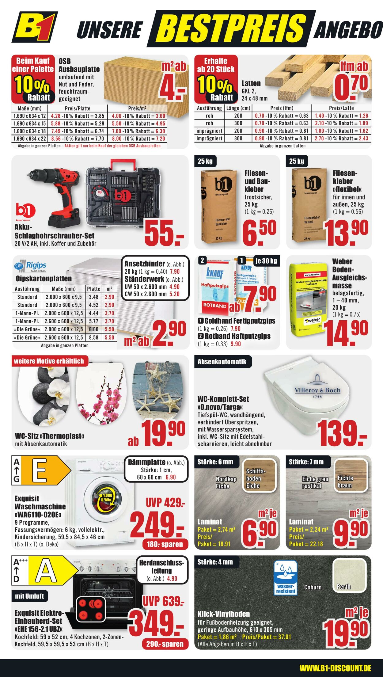 Prospekt B1 Discount Baumarkt 04.01.2025 - 10.01.2025