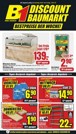 Prospekt B1 Discount Baumarkt 04.01.2025 - 10.01.2025