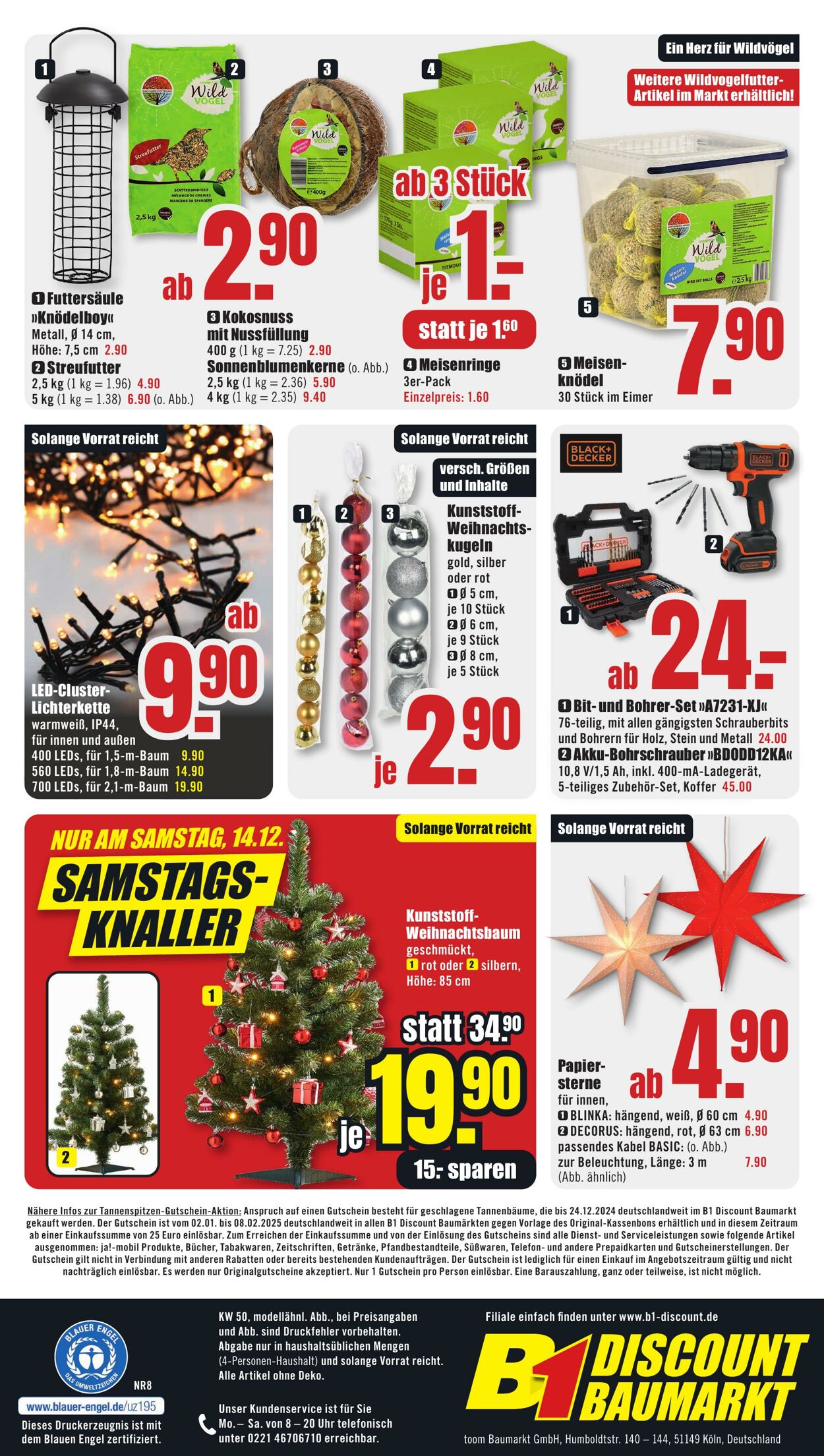 Prospekt B1 Discount Baumarkt 07.12.2024 - 13.12.2024