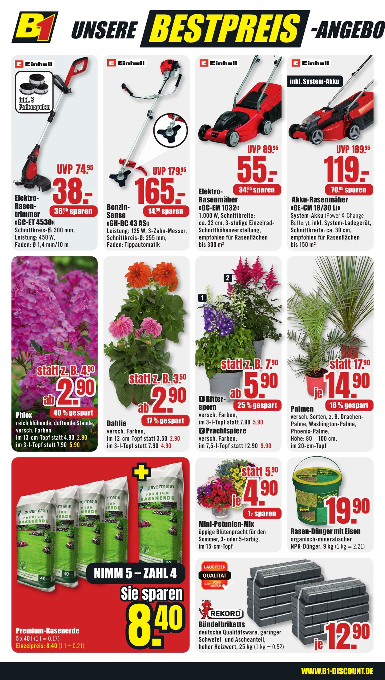 Prospekt B1 Discount Baumarkt 20.07.2024 - 26.07.2024