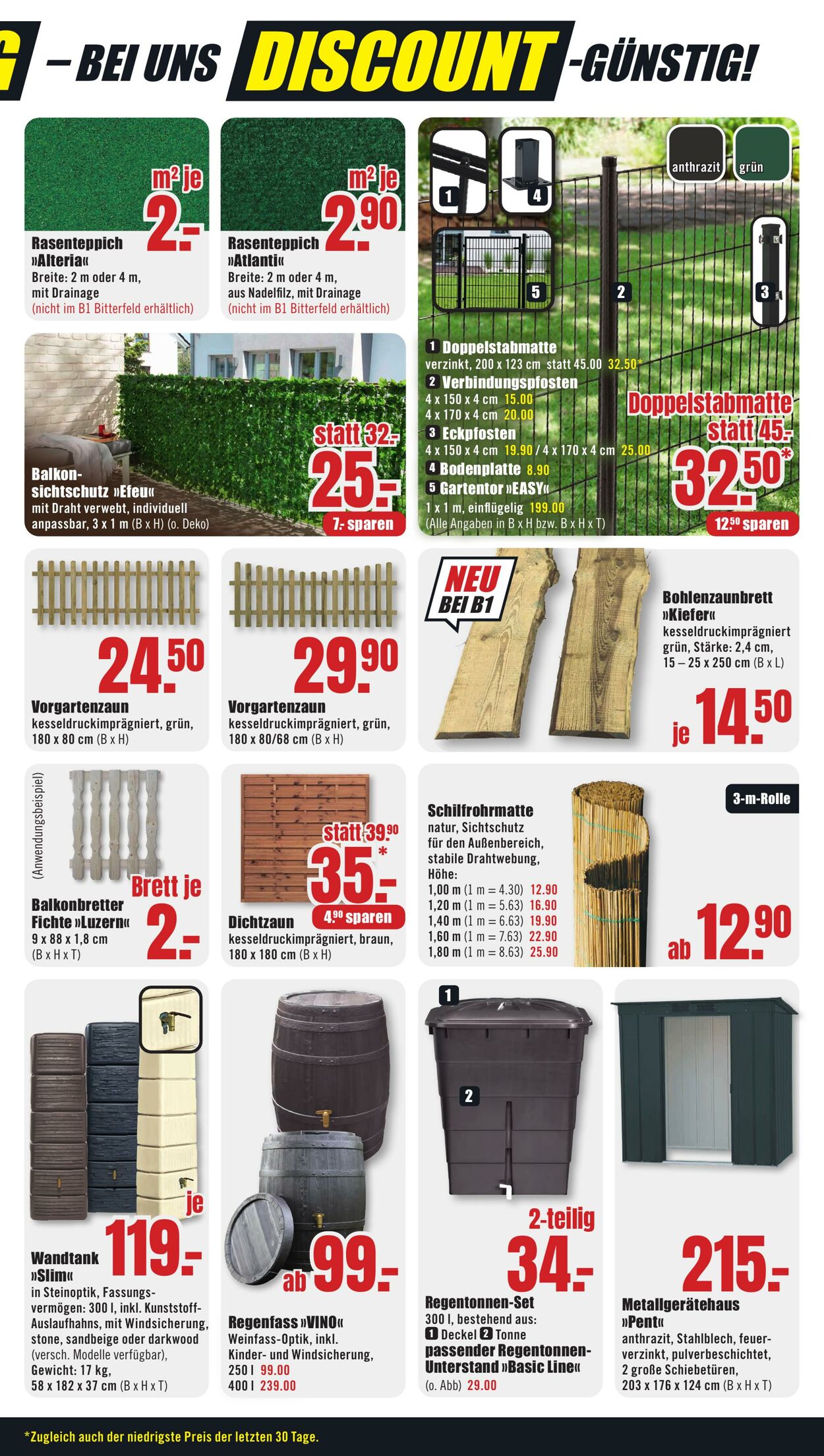 Prospekt B1 Discount Baumarkt 27.07.2024 - 02.08.2024