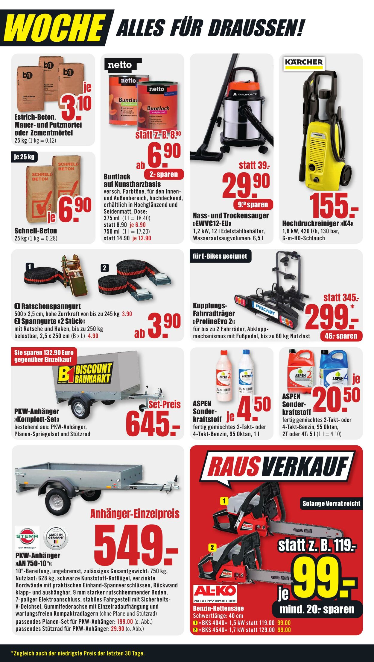 Prospekt B1 Discount Baumarkt 27.07.2024 - 02.08.2024