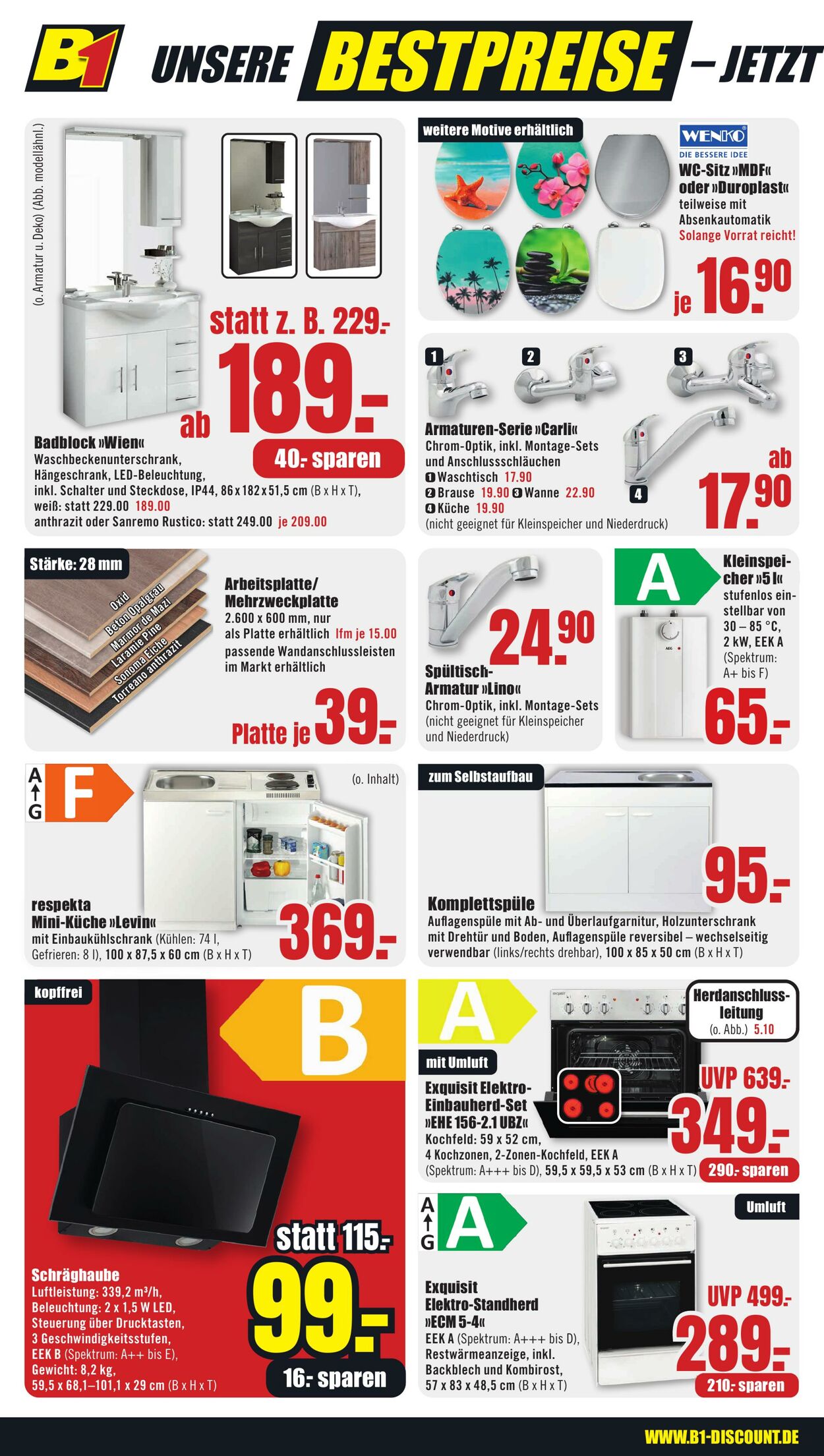 Prospekt B1 Discount Baumarkt 27.07.2024 - 02.08.2024