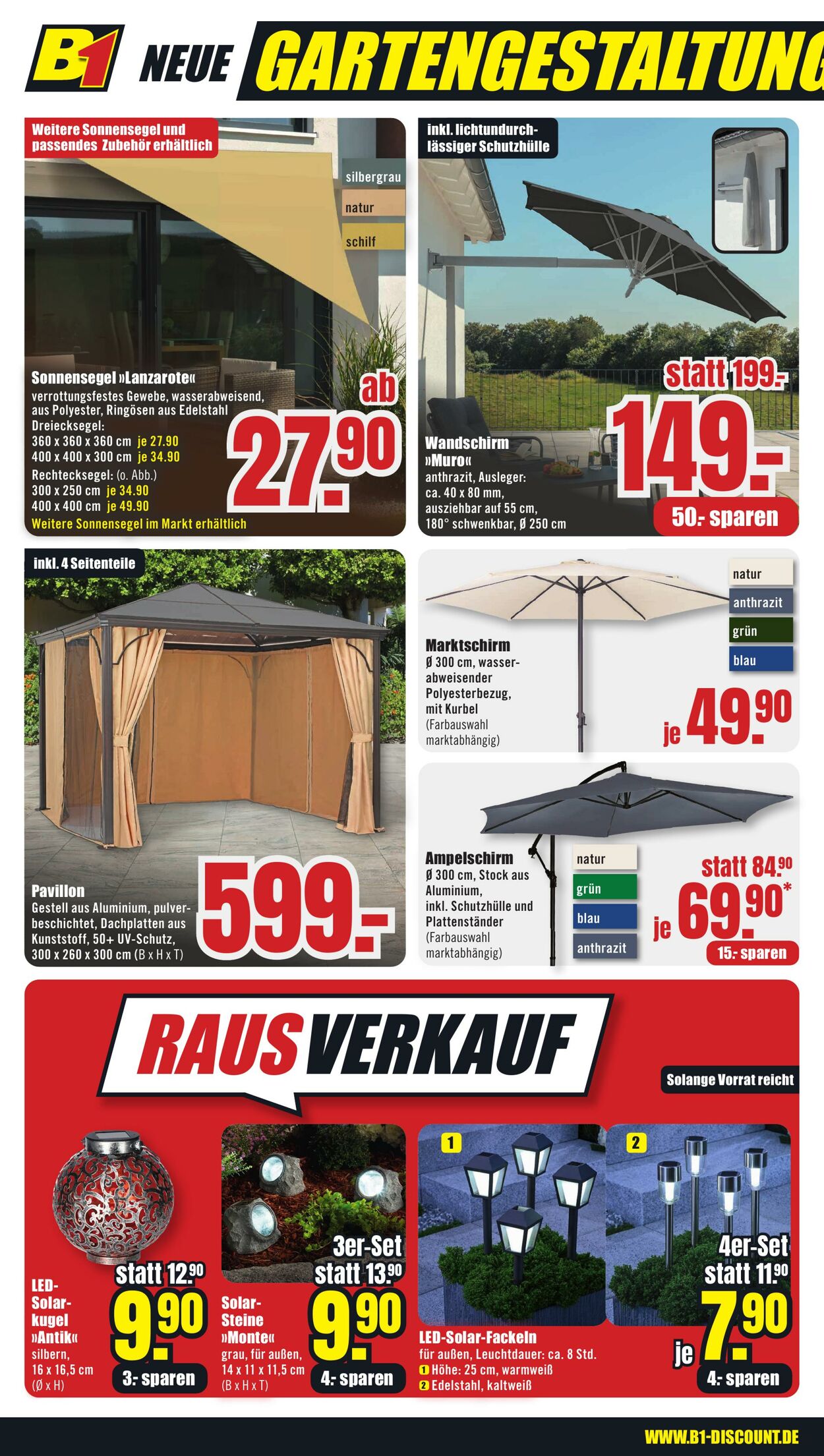 Prospekt B1 Discount Baumarkt 27.07.2024 - 02.08.2024