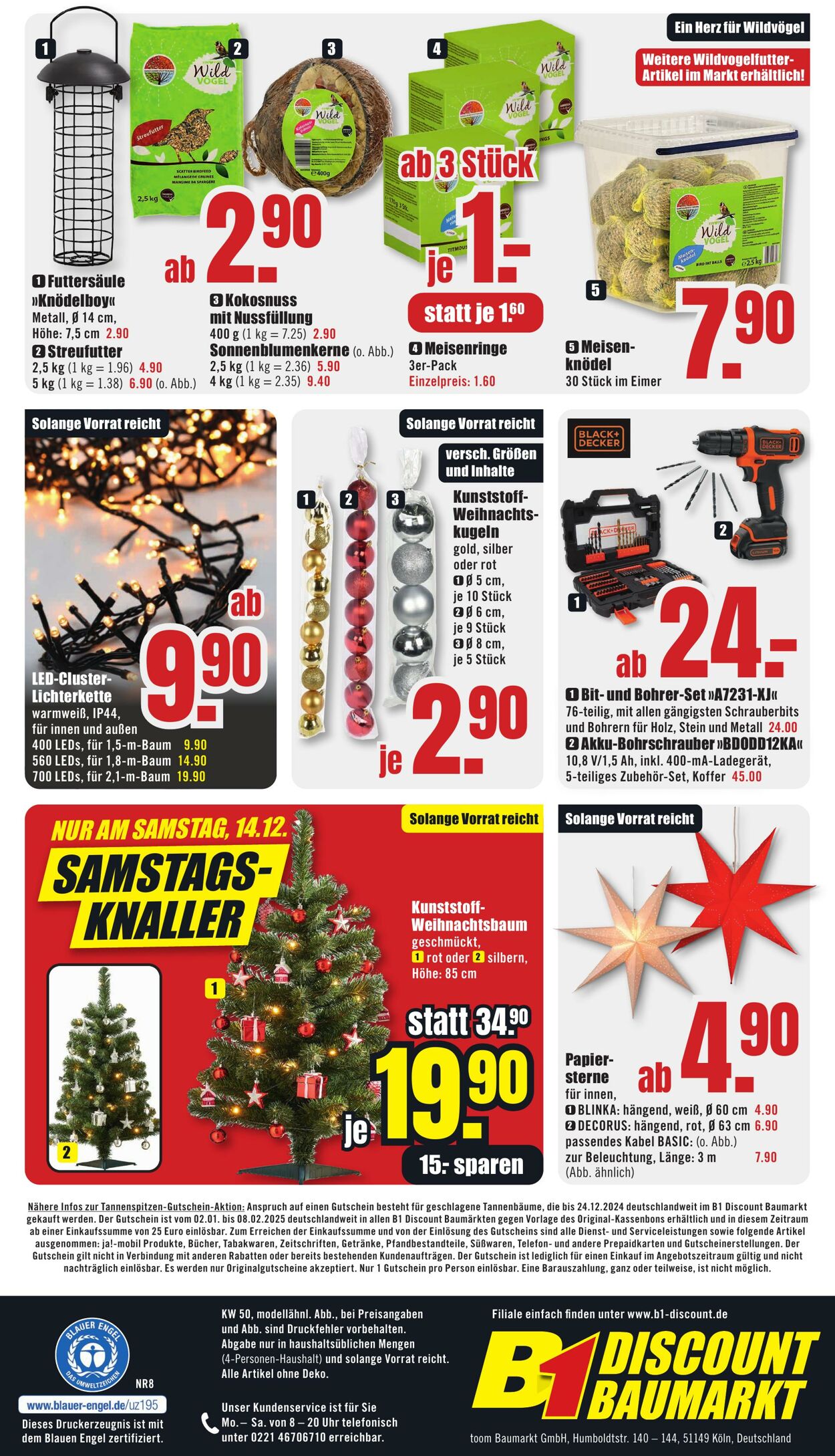 Prospekt B1 Discount Baumarkt 30.11.2024 - 06.12.2024