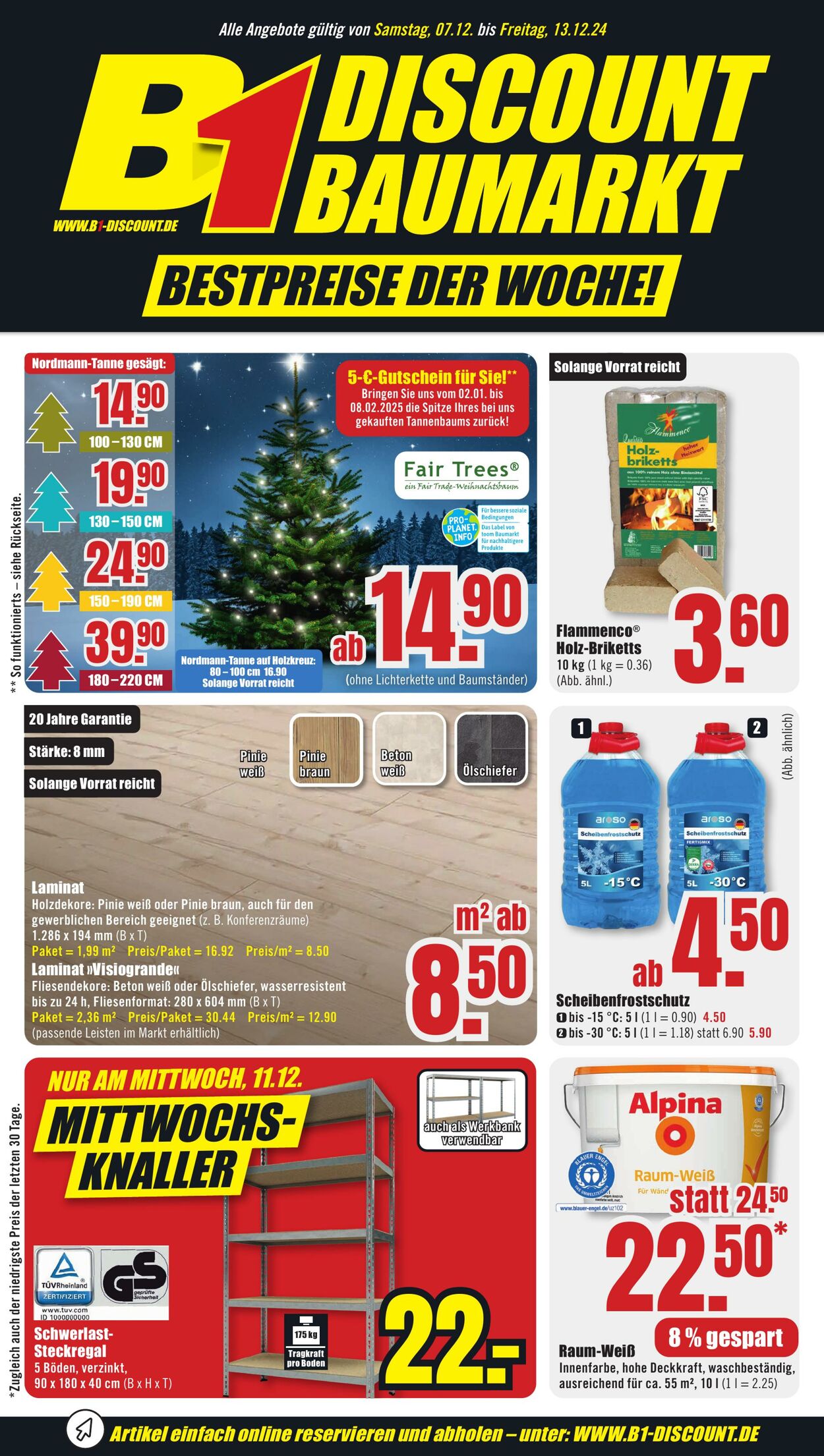 Prospekt B1 Discount Baumarkt 30.11.2024 - 06.12.2024