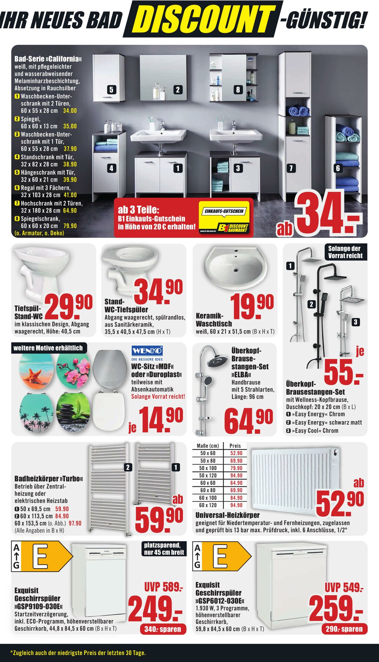 Prospekt B1 Discount Baumarkt 16.08.2025 - 22.08.2025