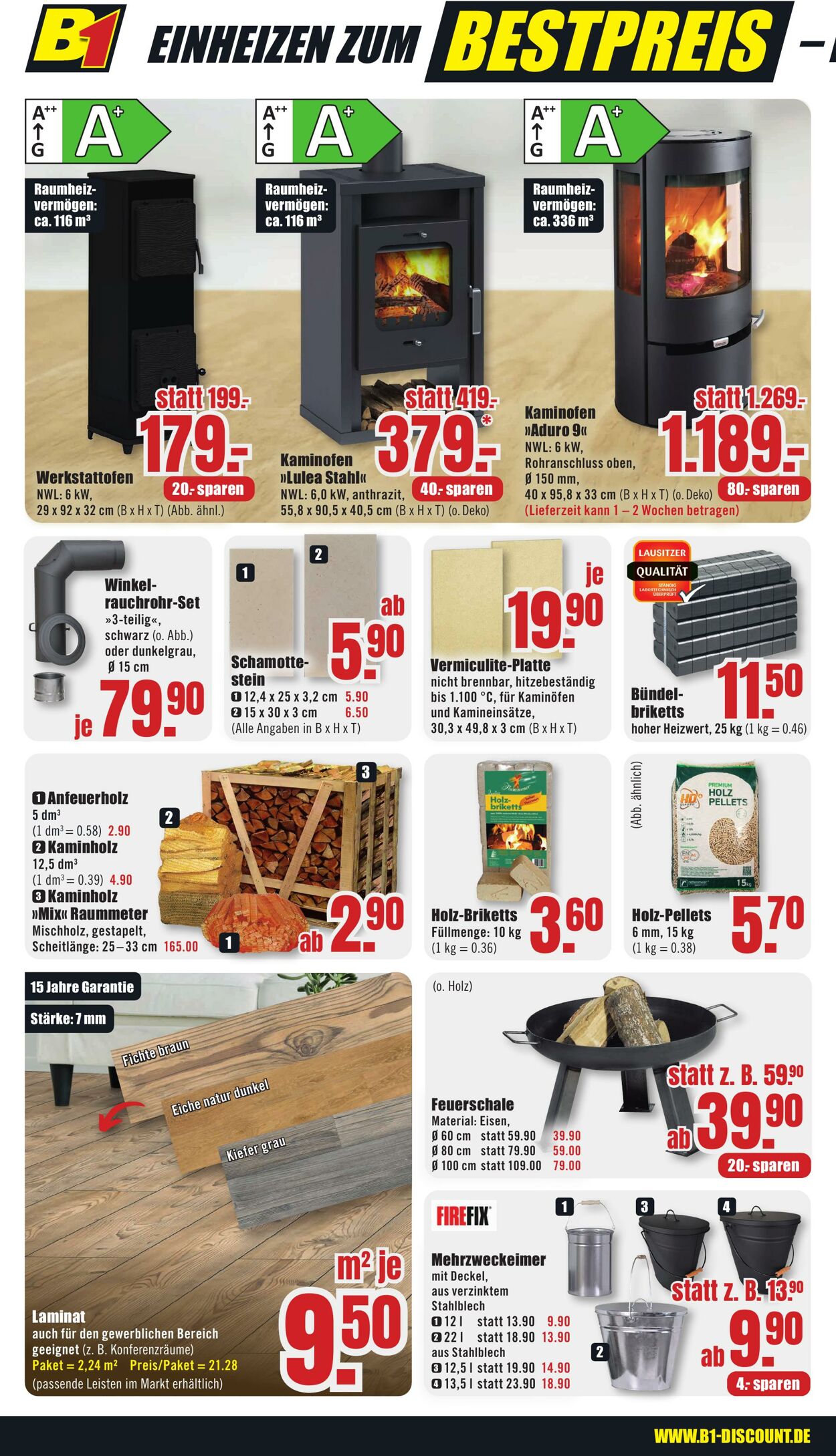 Prospekt B1 Discount Baumarkt 16.08.2025 - 22.08.2025