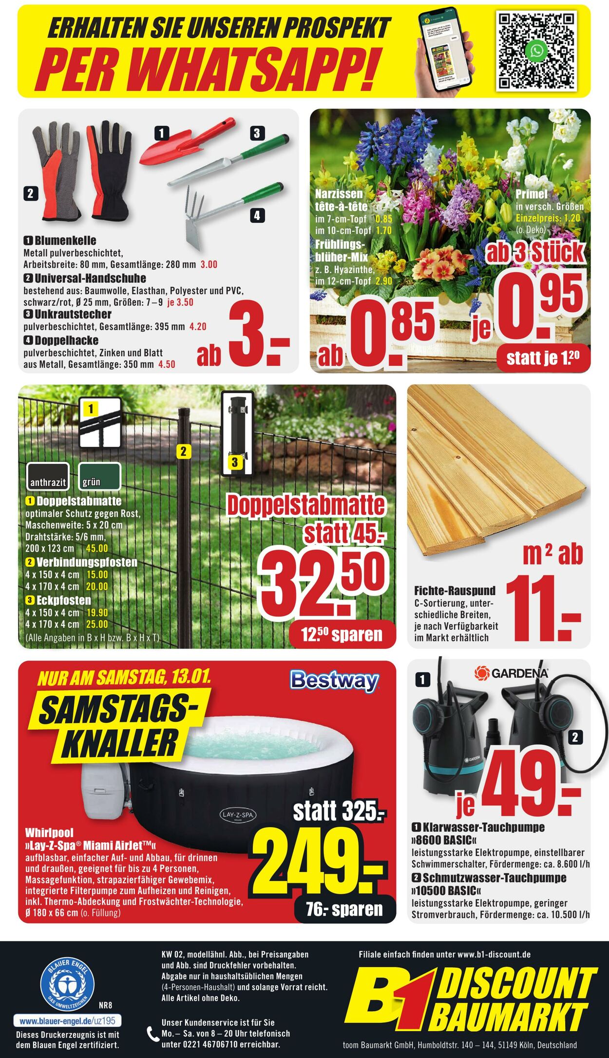 Prospekt B1 Discount Baumarkt 30.12.2023 - 05.01.2024