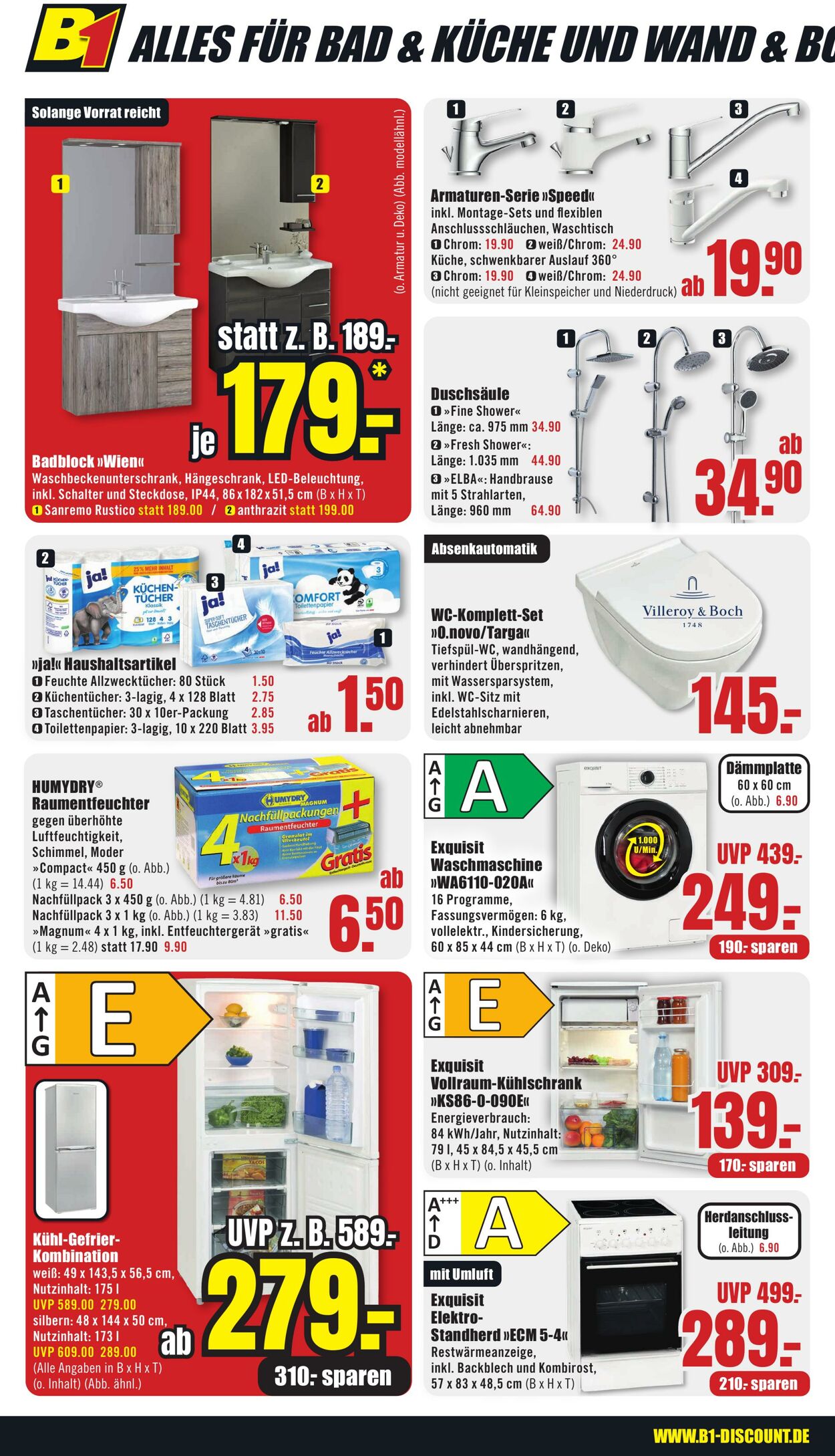 Prospekt B1 Discount Baumarkt 06.09.2025 - 12.09.2025