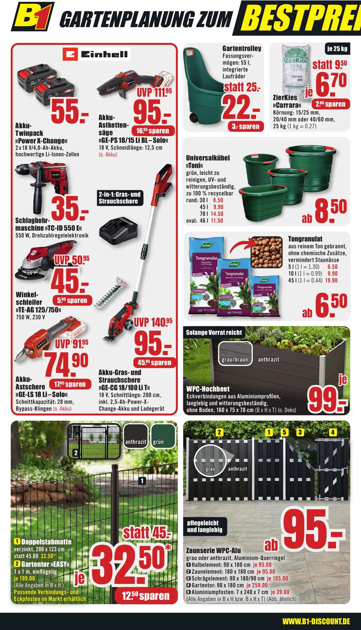 Prospekt B1 Discount Baumarkt 06.09.2025 - 12.09.2025