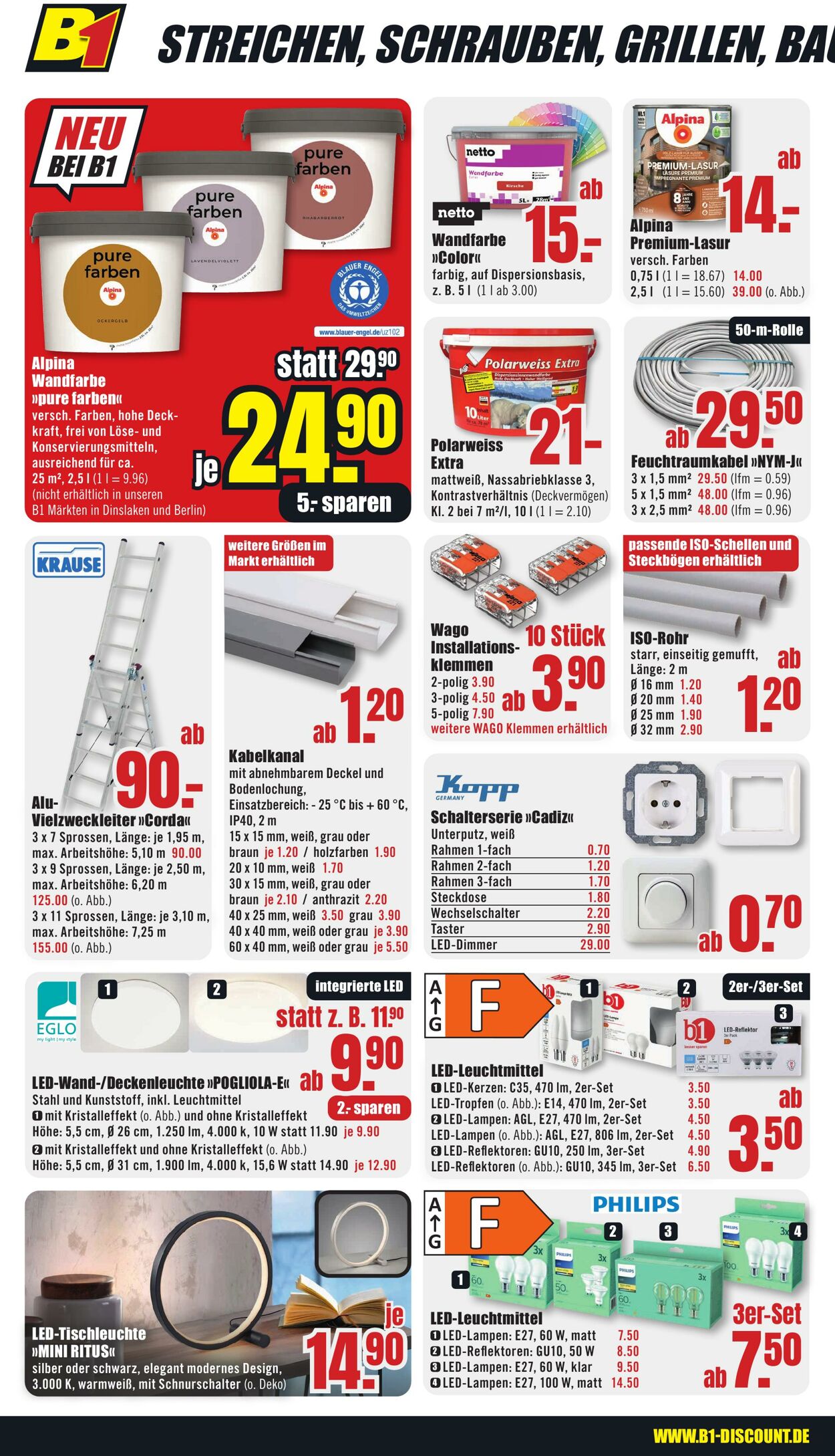 Prospekt B1 Discount Baumarkt 06.09.2025 - 12.09.2025