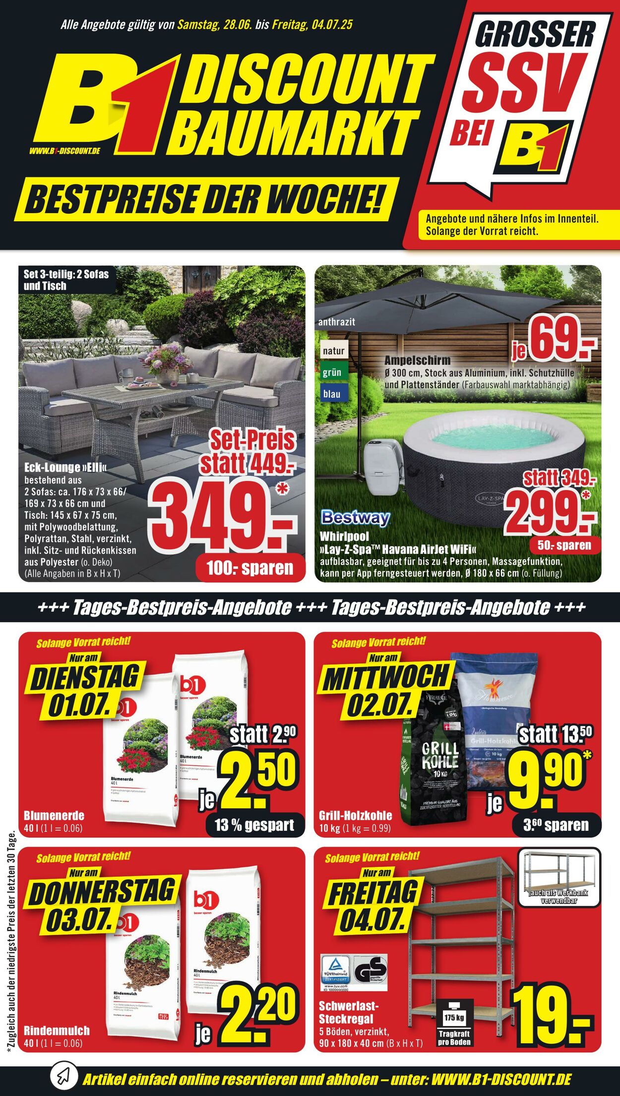 Prospekt B1 Discount Baumarkt 21.06.2025 - 27.06.2025