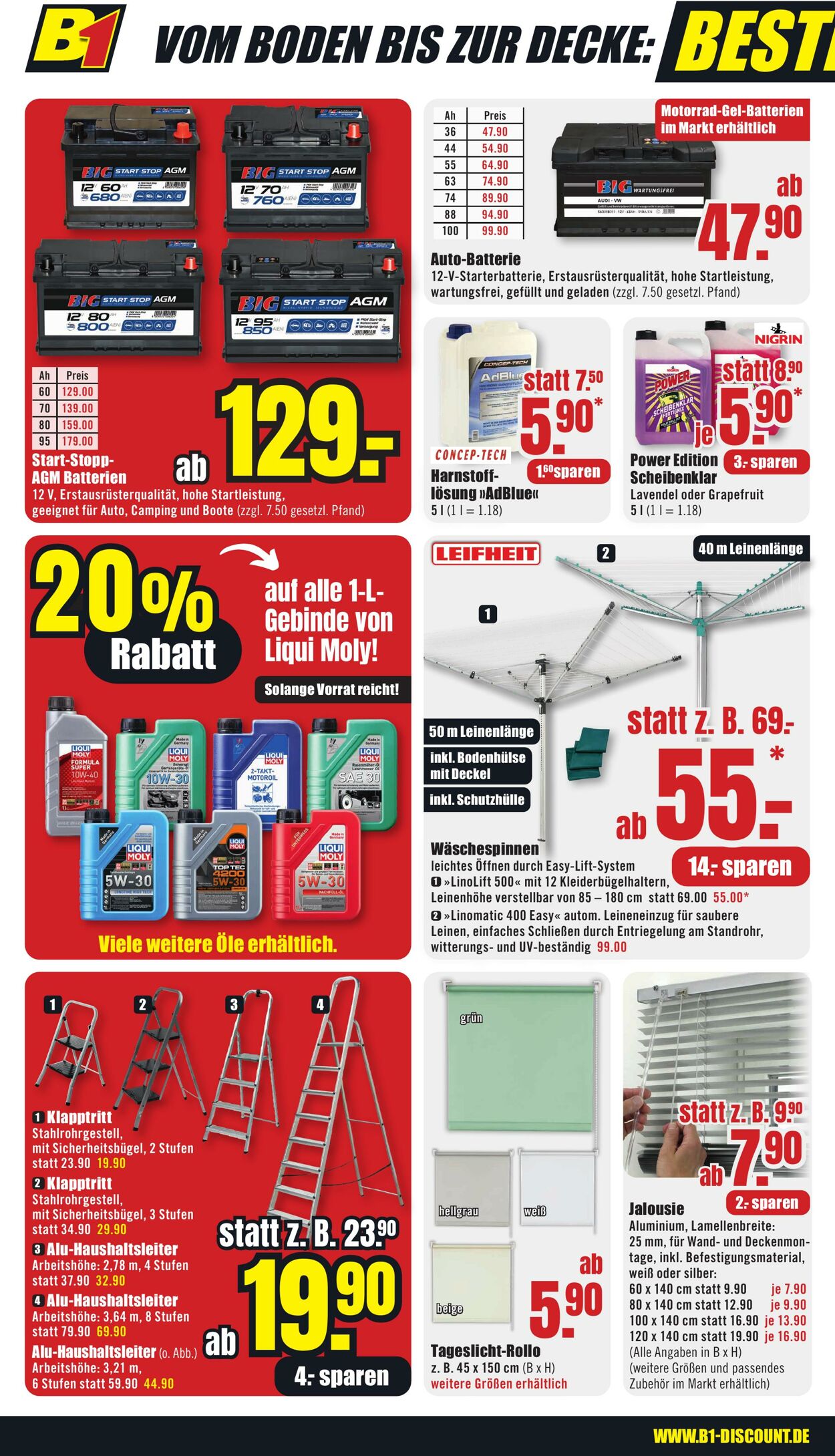 Prospekt B1 Discount Baumarkt 21.06.2025 - 27.06.2025