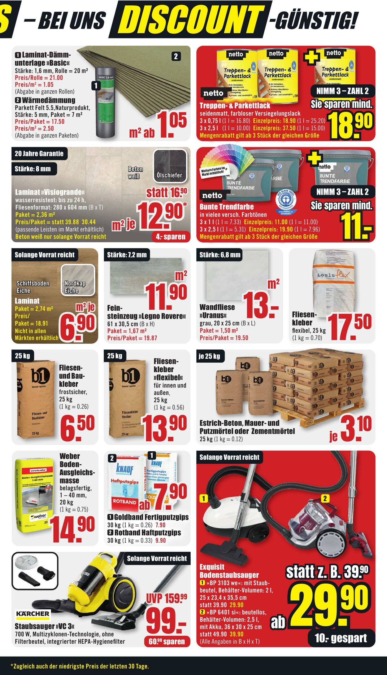 Prospekt B1 Discount Baumarkt 18.01.2025 - 24.01.2025