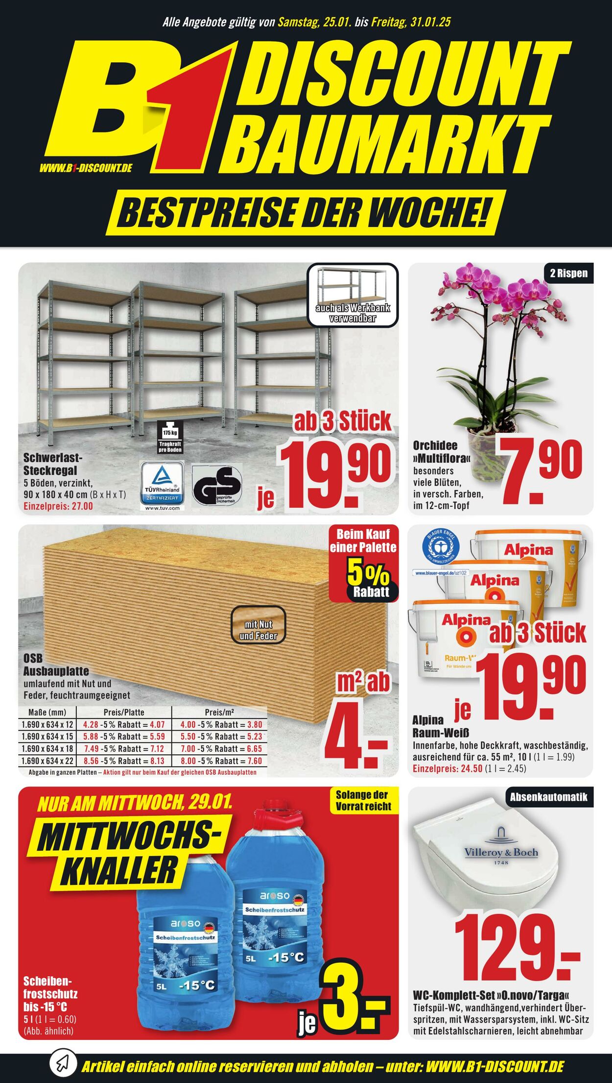 Prospekt B1 Discount Baumarkt 18.01.2025 - 24.01.2025