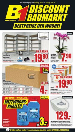 Prospekt B1 Discount Baumarkt 28.12.2024 - 03.01.2025