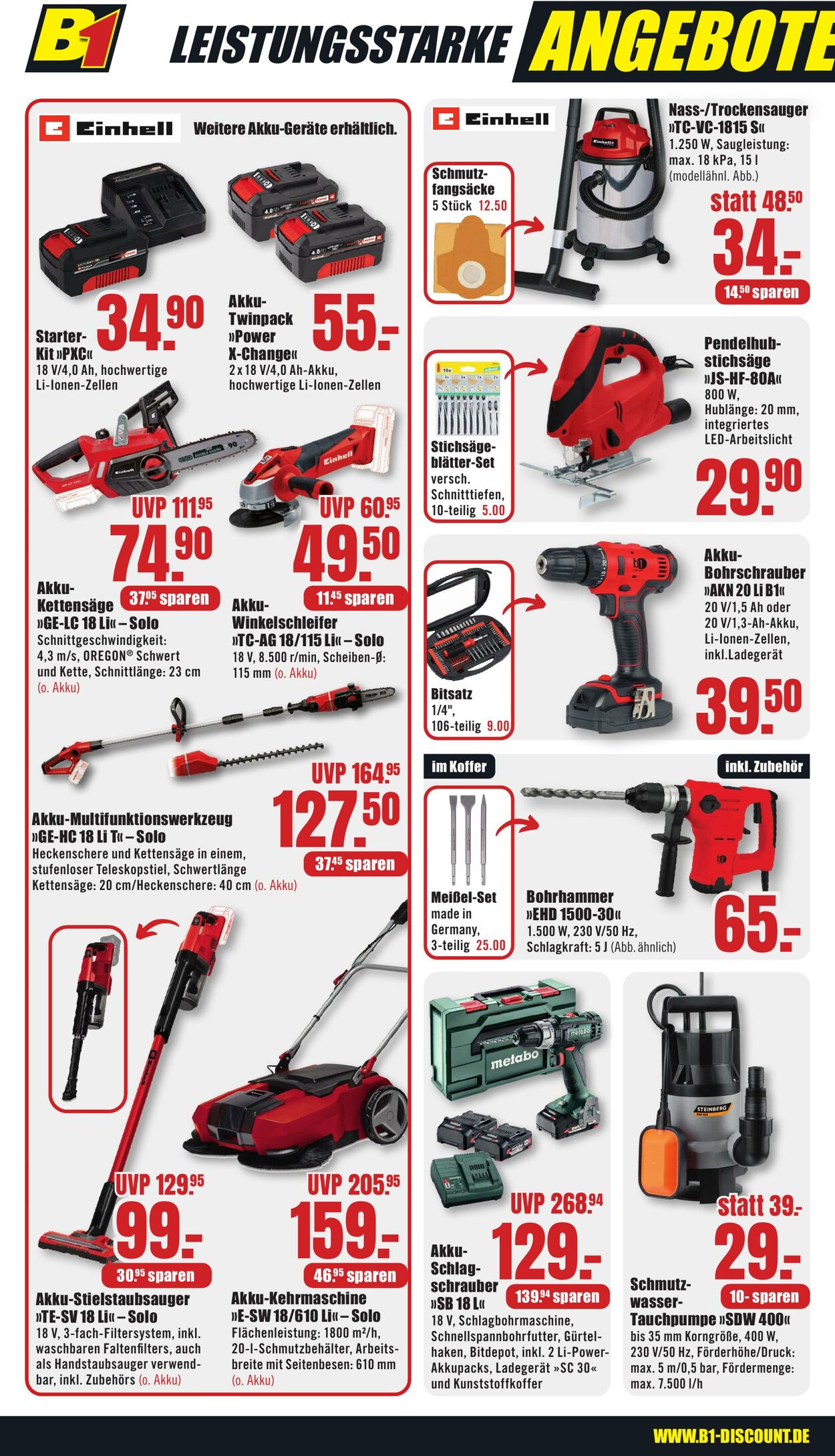 Prospekt B1 Discount Baumarkt 01.11.2025 - 07.11.2025