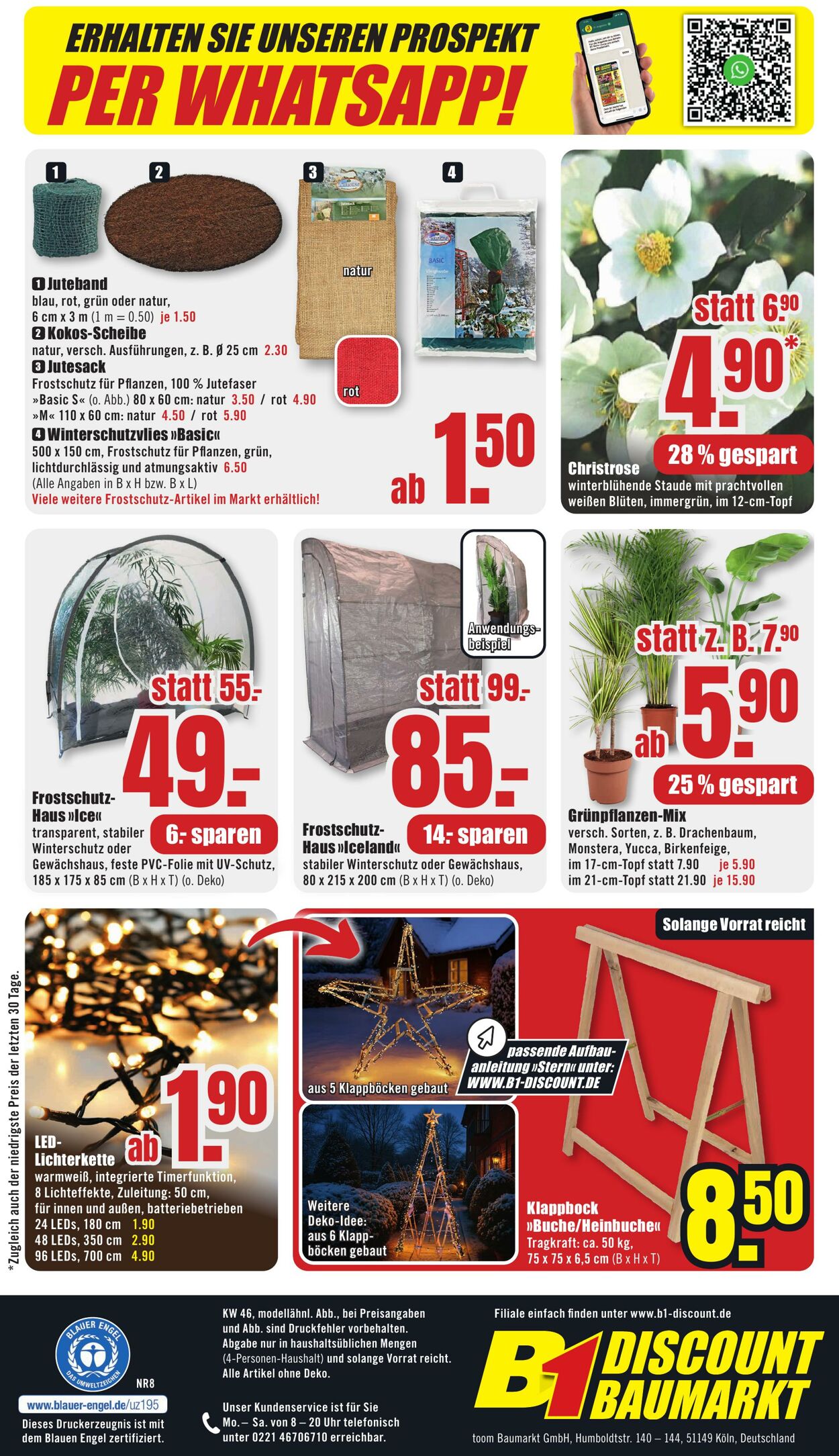 Prospekt B1 Discount Baumarkt 01.11.2025 - 07.11.2025