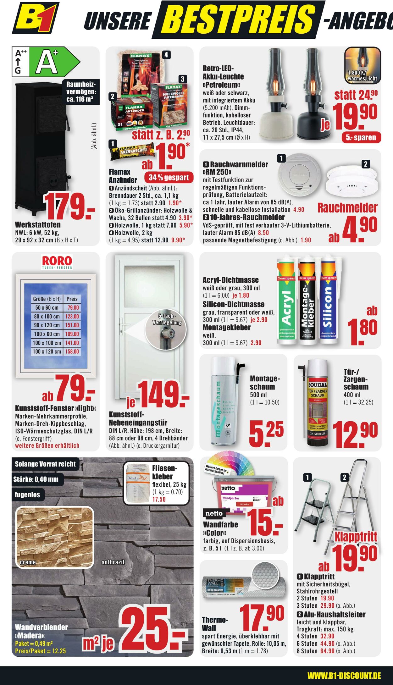 Prospekt B1 Discount Baumarkt 01.11.2025 - 07.11.2025