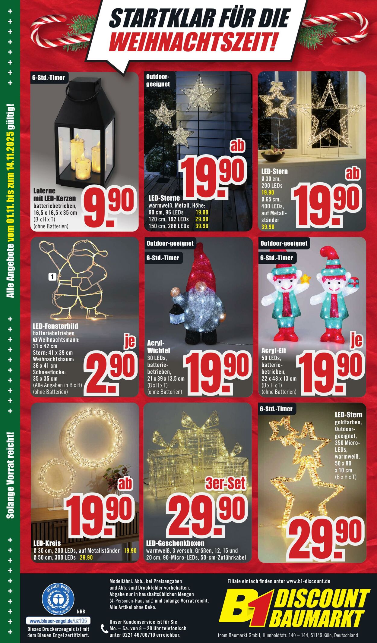 Prospekt B1 Discount Baumarkt 01.11.2025 - 07.11.2025