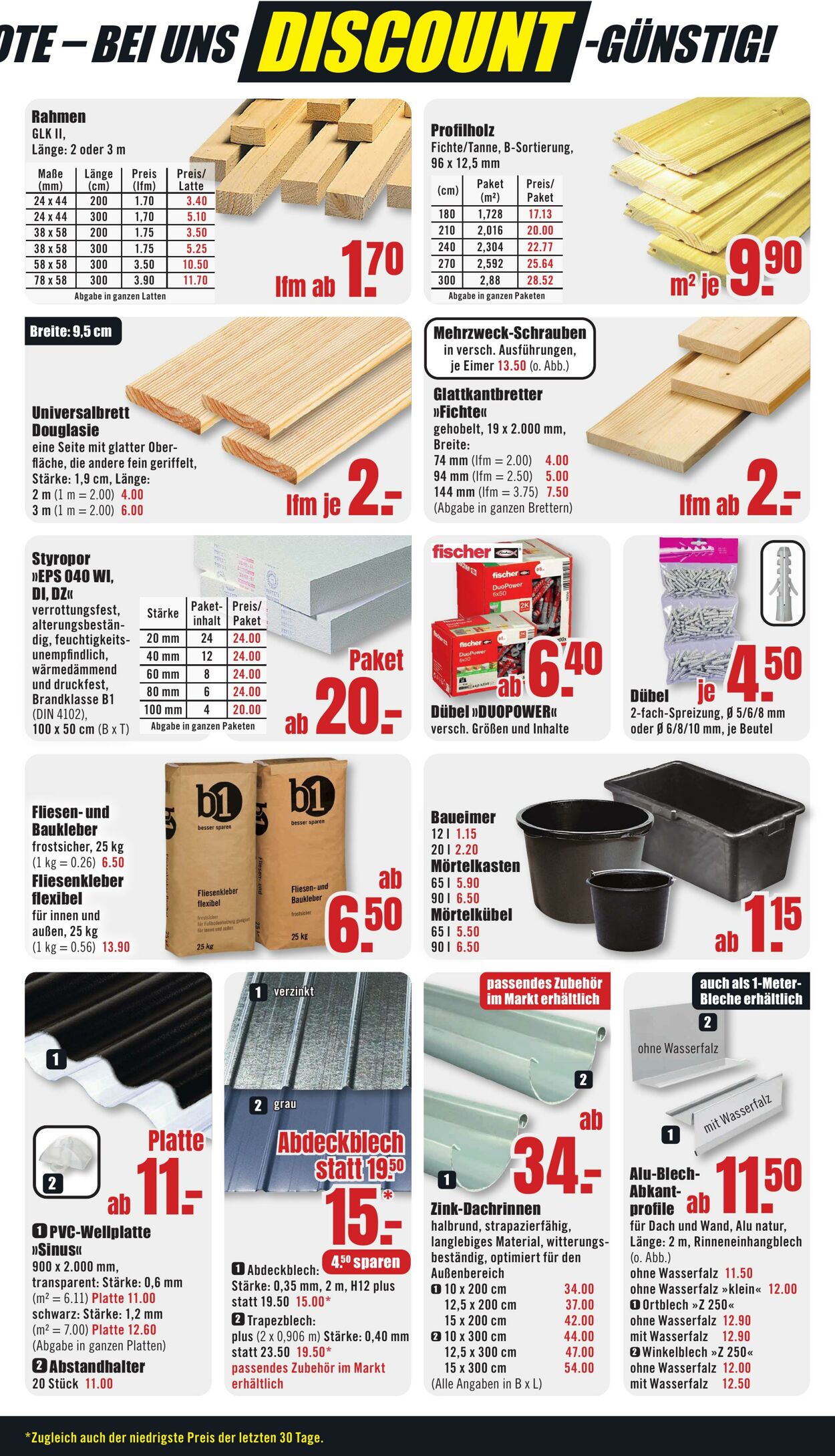 Prospekt B1 Discount Baumarkt 01.11.2025 - 07.11.2025