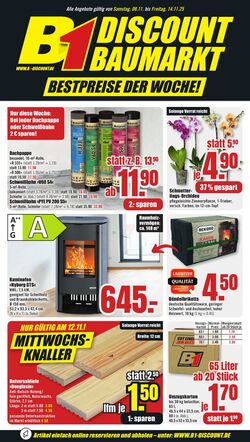 Prospekt B1 Discount Baumarkt 01.11.2025 - 07.11.2025