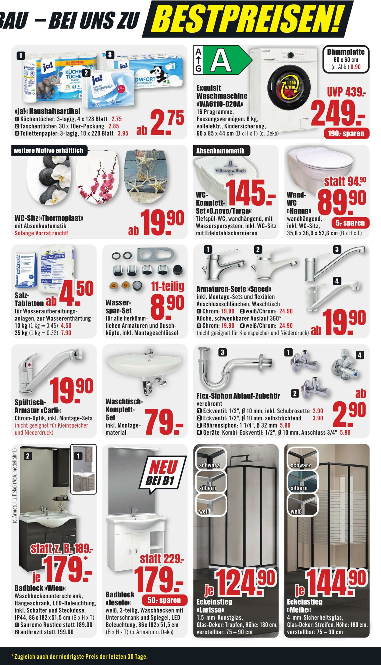 Prospekt B1 Discount Baumarkt 11.10.2025 - 17.10.2025